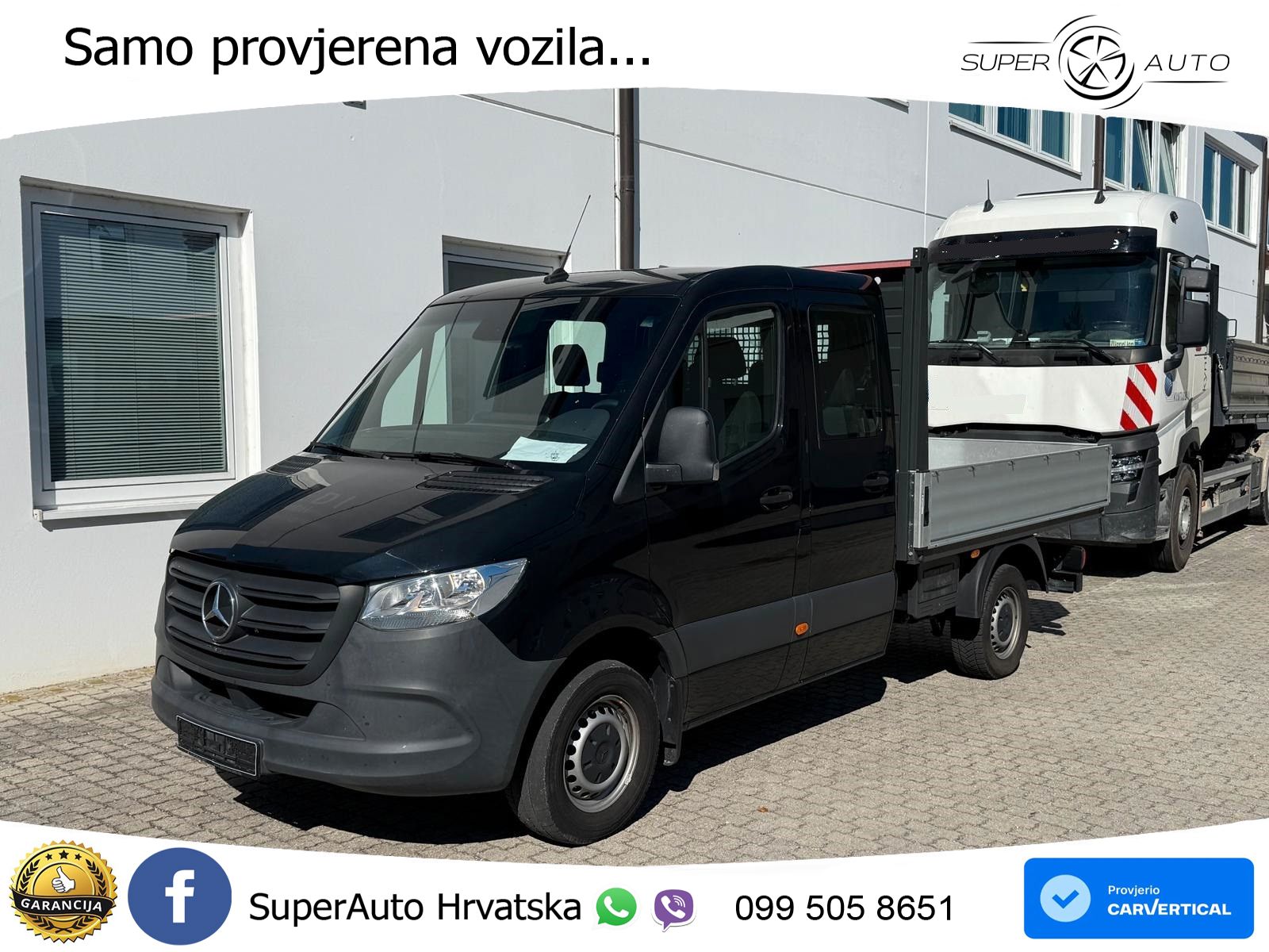 Mercedes-Benz Sprinter 317 CDI MR Standard Doka 7-Sitzer Klima 170 KS
