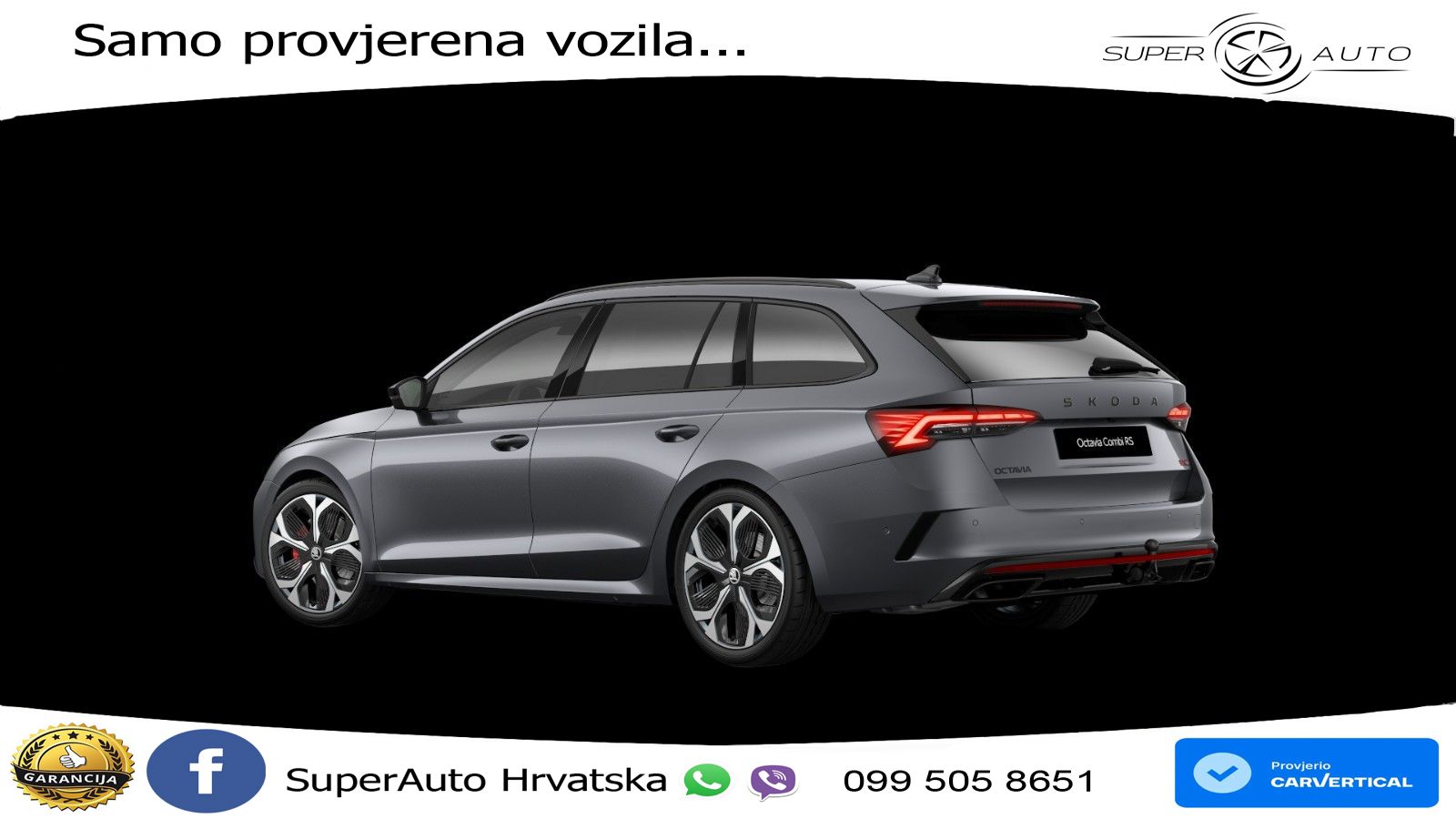 Škoda Octavia Combi RS 2.0 TSI (265 KS) DSG MATRIX+GR SJED+KAM