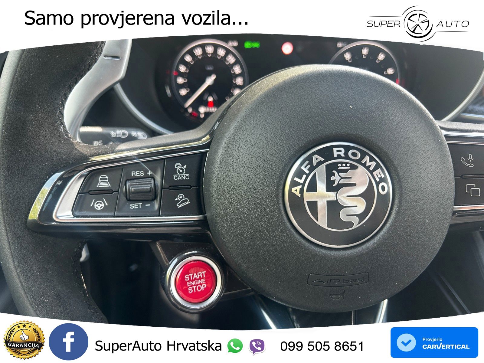 Alfa Romeo Stelvio Quadrifoglio 2.9 V6 Bi-Turbo (520 KS) Q4 Automatic LED+GR SJED+ACC