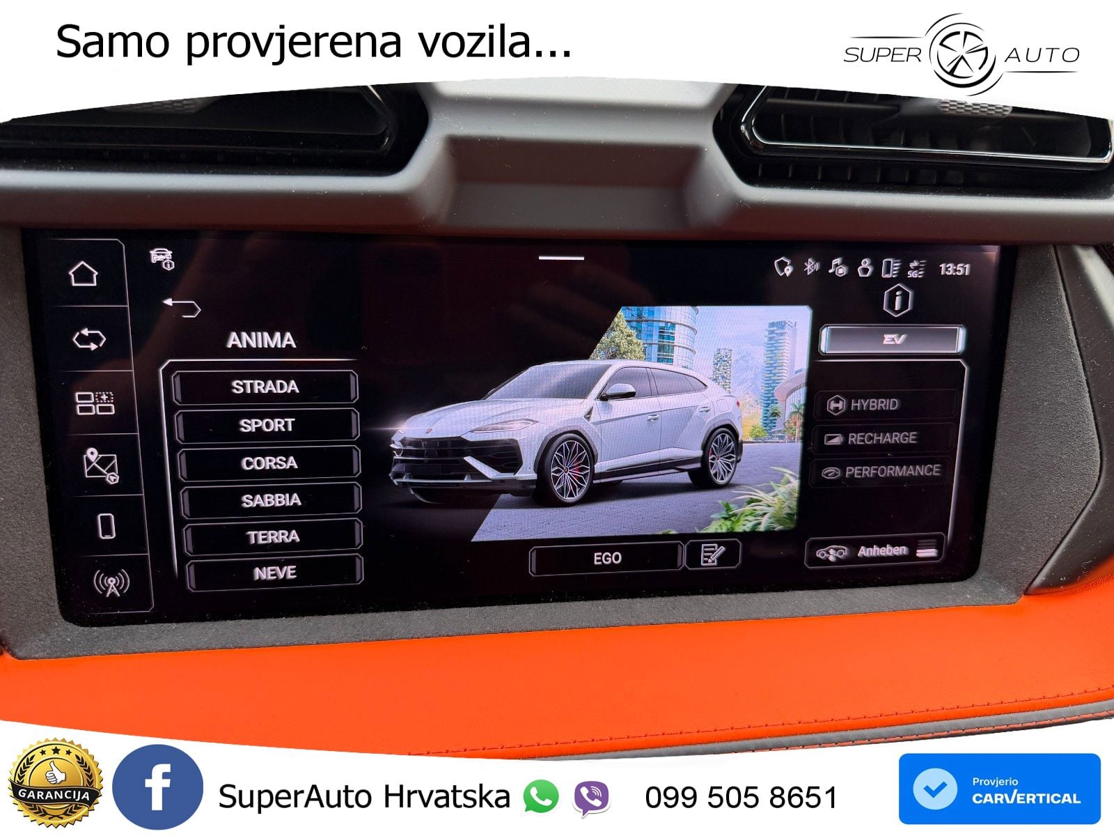 Lamborghini Urus SE 4.0 V8 (800 KS) 4WD Automatic LED+GR SJED+ACC