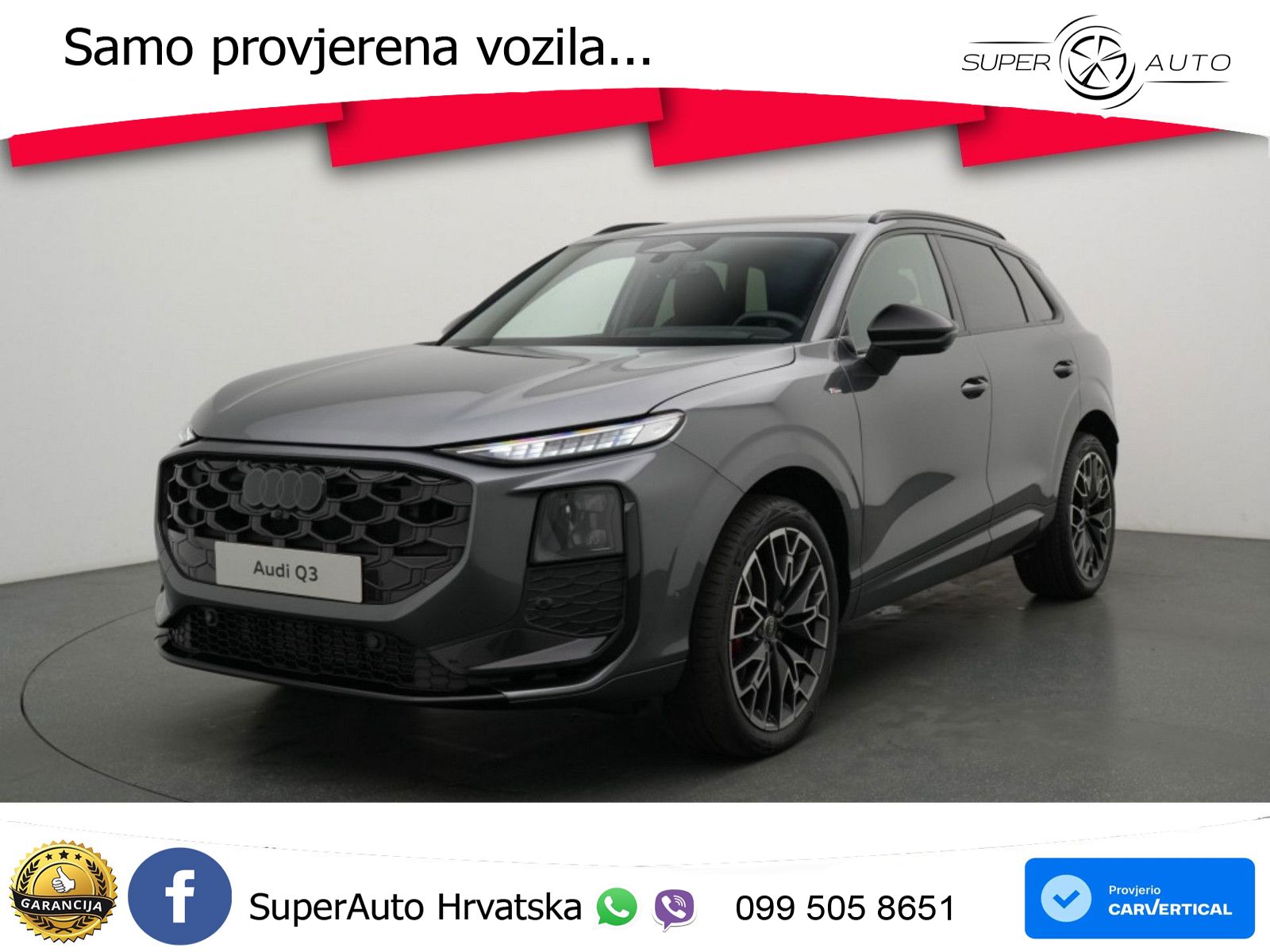Audi Q3 2.0 TDI (150 KS) S tronic S line MATRIX+GR SJED+KAM