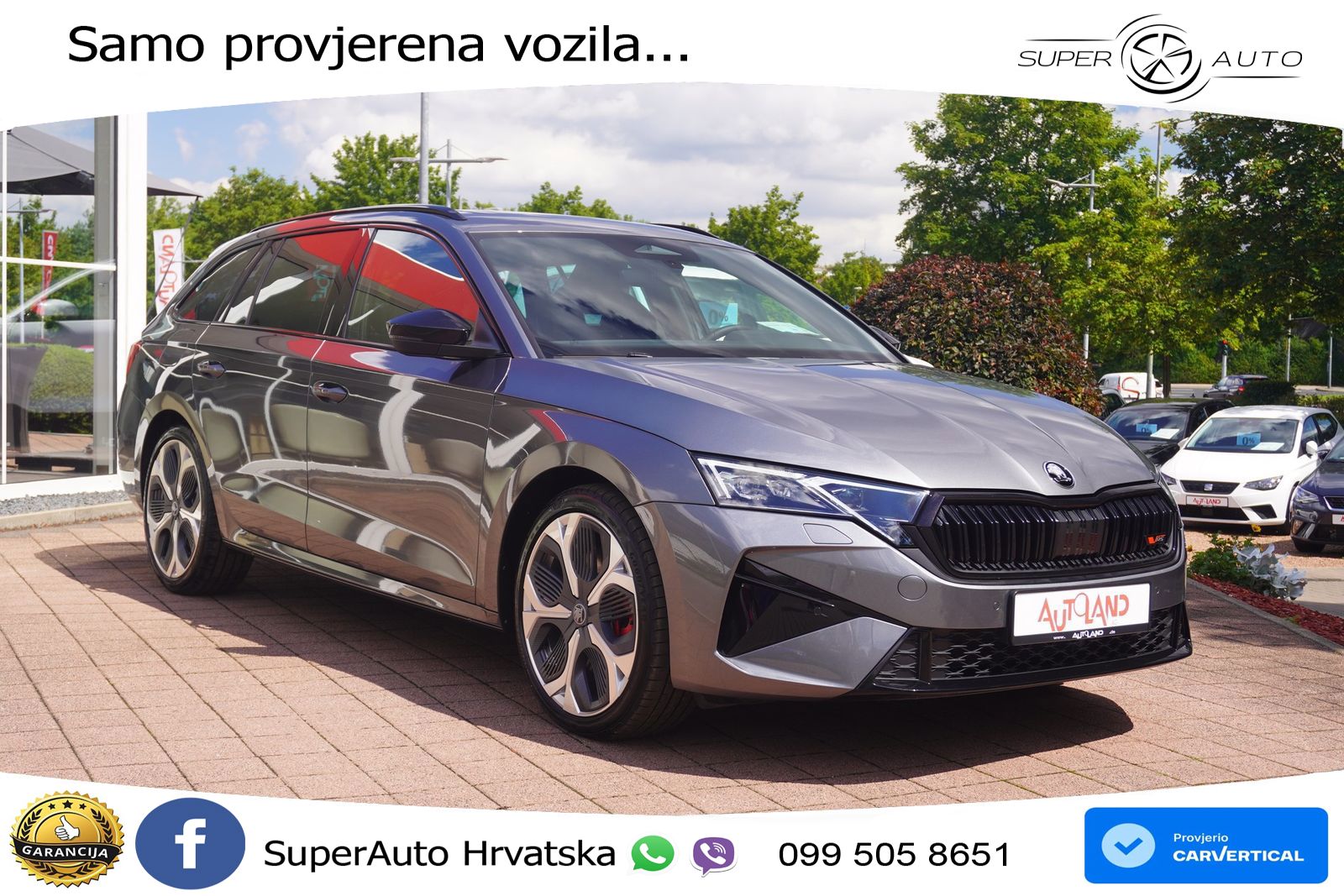 Škoda Octavia Combi RS 2.0 TSI (265 KS) DSG LED+GR SJED+ACC
