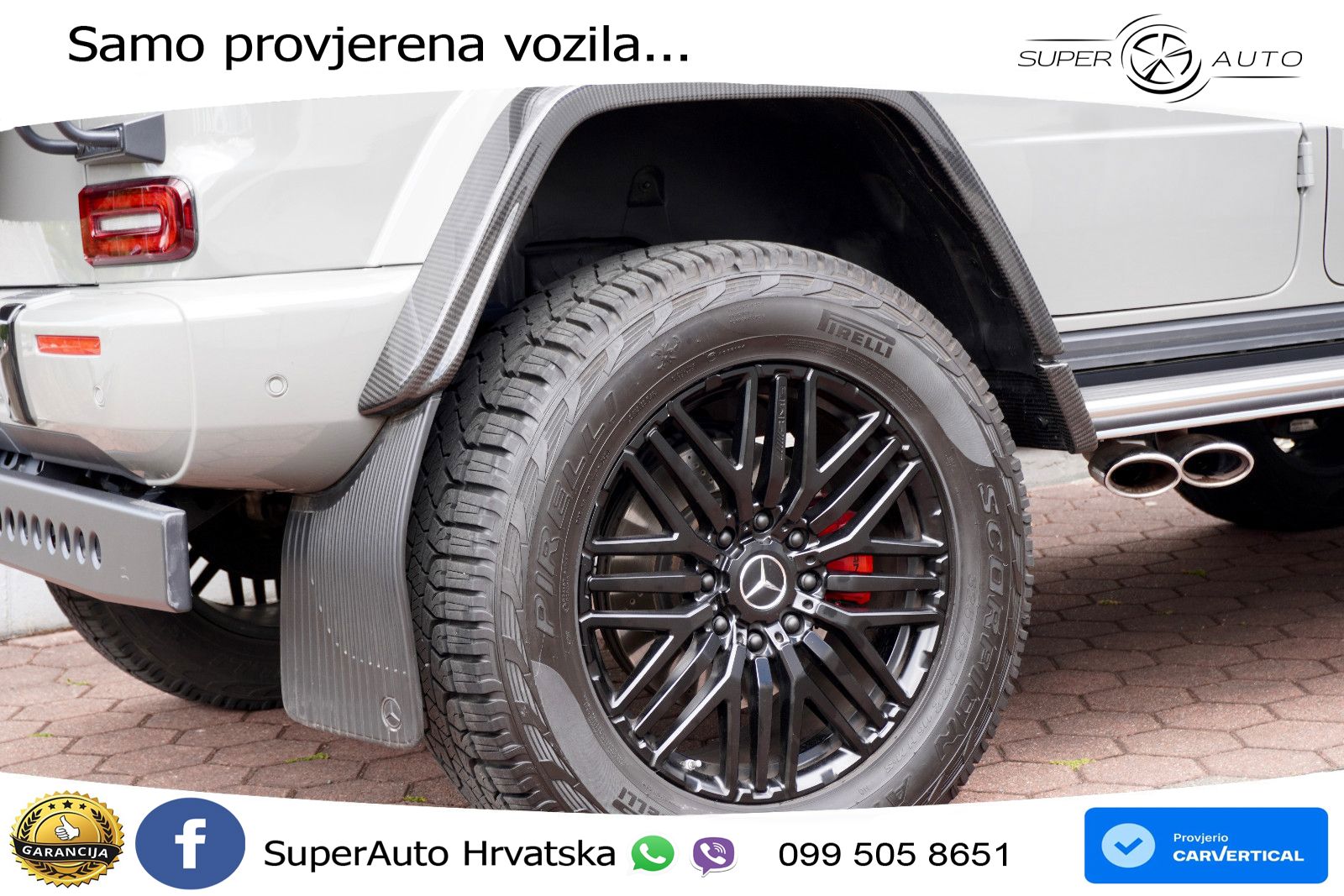 Mercedes AMG G 63 Long V8 (585 KS) 4MATIC 9G-TRONIC AMG SPEEDSHIFT PLUS Manufaktur ZRAČNI+ACC+GR SJED+360+PANO