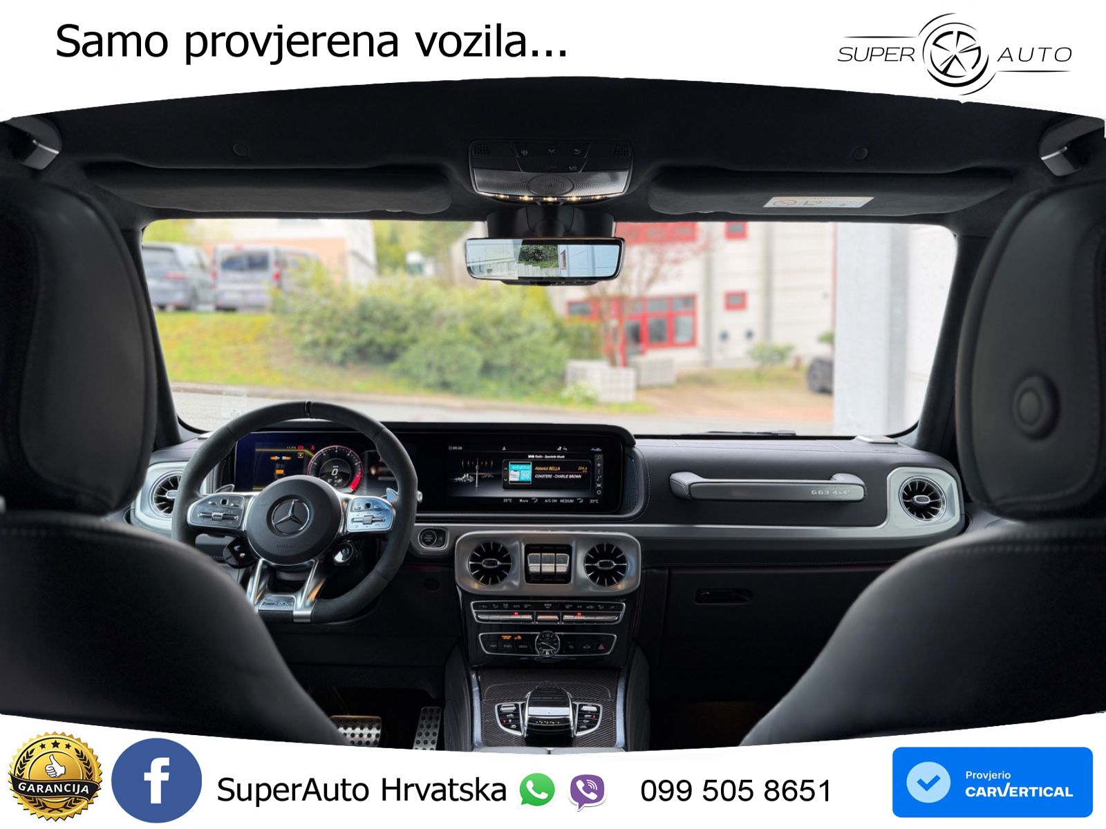 Mercedes AMG G 63 Long V8 (585 KS) 4MATIC 9G-TRONIC AMG SPEEDSHIFT PLUS Manufaktur ZRAČNI+ACC+GR SJED+360+PANO