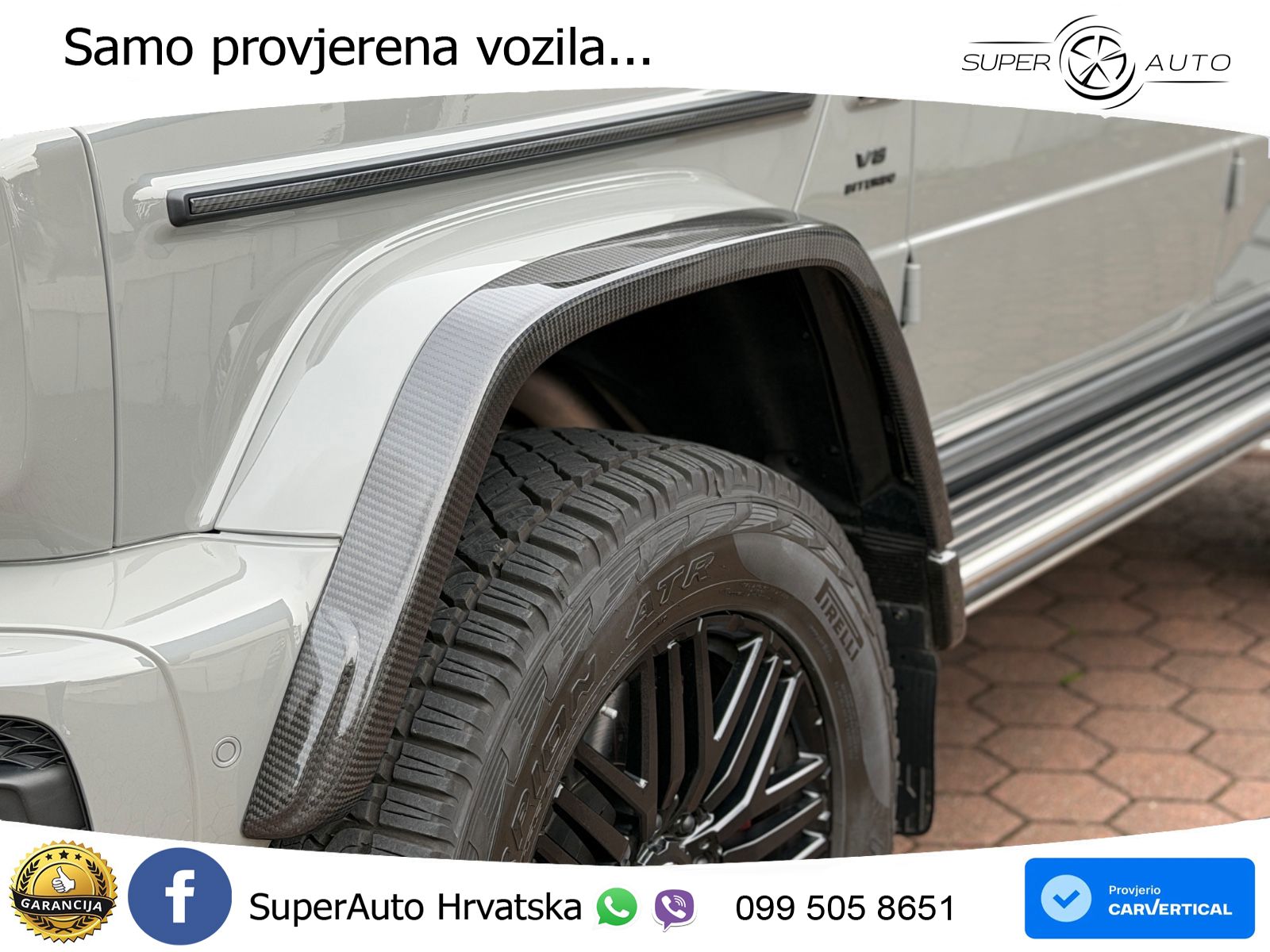 Mercedes AMG G 63 Long V8 (585 KS) 4MATIC 9G-TRONIC AMG SPEEDSHIFT PLUS Manufaktur ZRAČNI+ACC+GR SJED+360+PANO