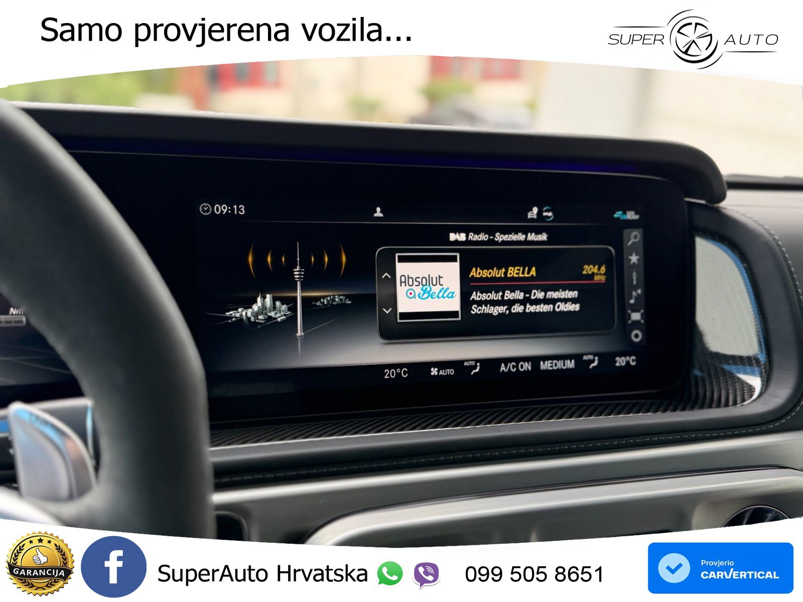 Mercedes AMG G 63 Long V8 (585 KS) 4MATIC 9G-TRONIC AMG SPEEDSHIFT PLUS Manufaktur ZRAČNI+ACC+GR SJED+360+PANO
