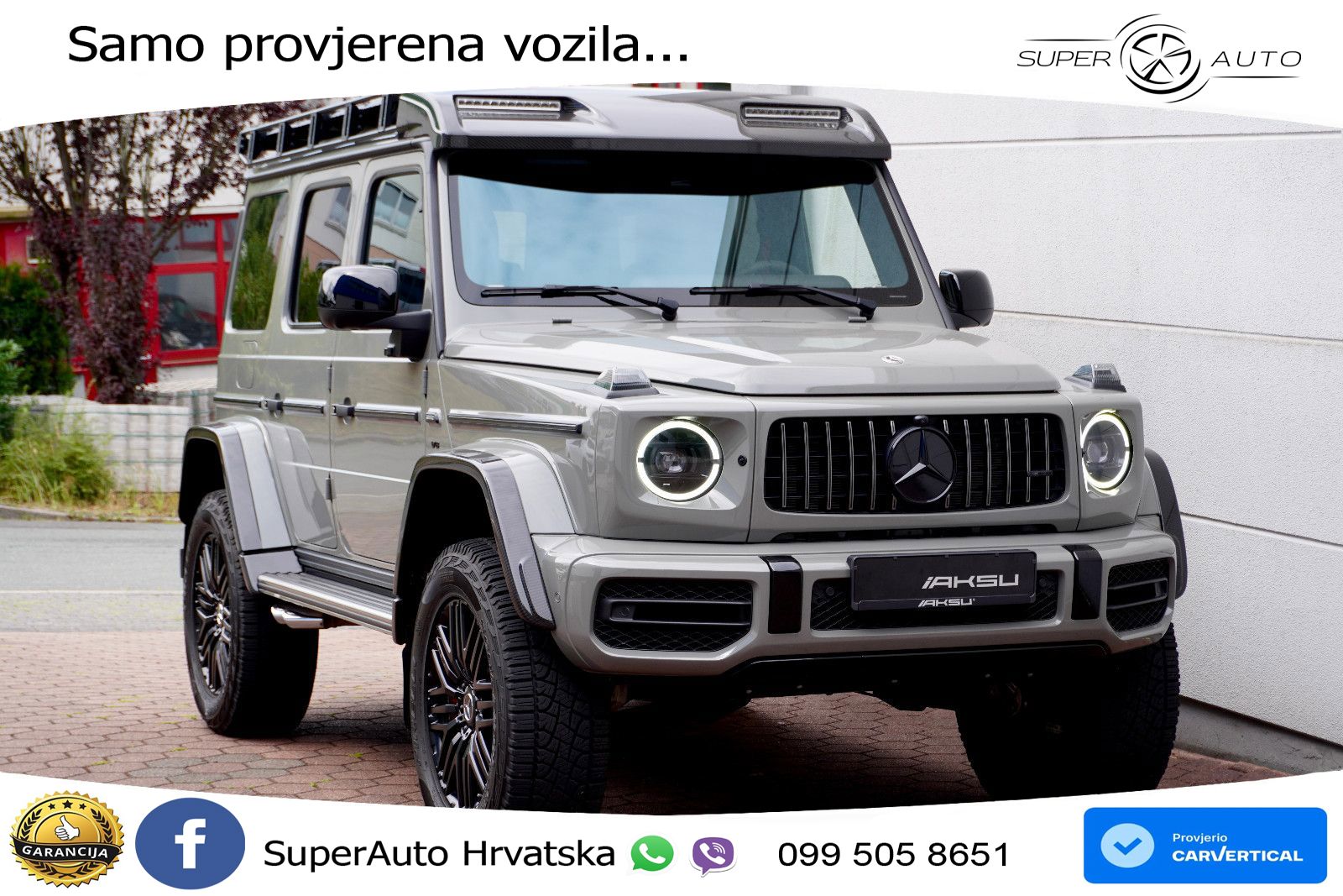 Mercedes AMG G 63 Long V8 (585 KS) 4MATIC 9G-TRONIC AMG SPEEDSHIFT PLUS Manufaktur ZRAČNI+ACC+GR SJED+360+PANO