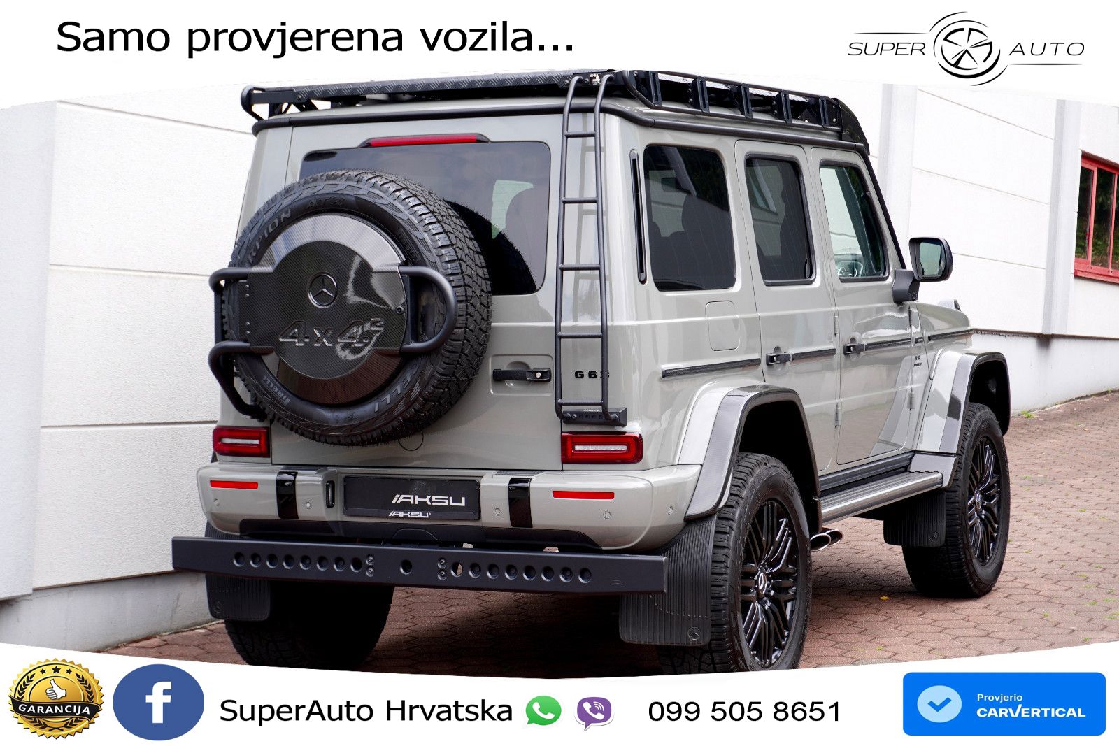 Mercedes AMG G 63 Long V8 (585 KS) 4MATIC 9G-TRONIC AMG SPEEDSHIFT PLUS Manufaktur ZRAČNI+ACC+GR SJED+360+PANO