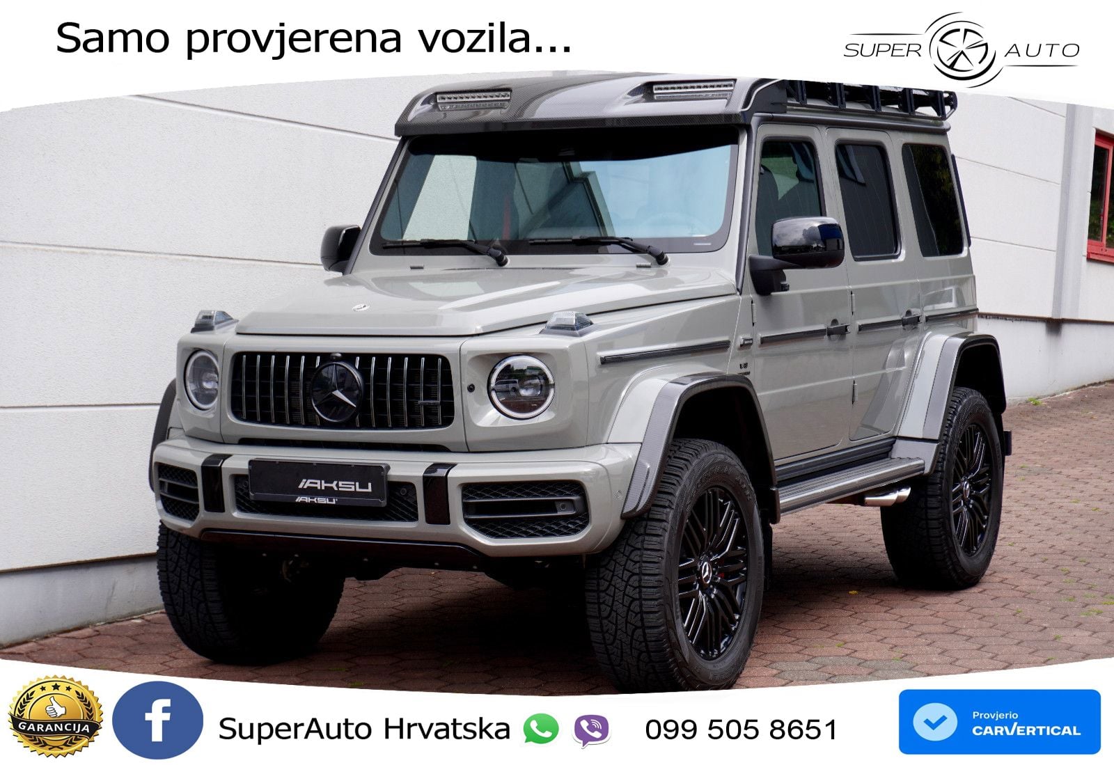 Mercedes AMG G 63 Long V8 (585 KS) 4MATIC 9G-TRONIC AMG SPEEDSHIFT PLUS Manufaktur ZRAČNI+ACC+GR SJED+360+PANO
