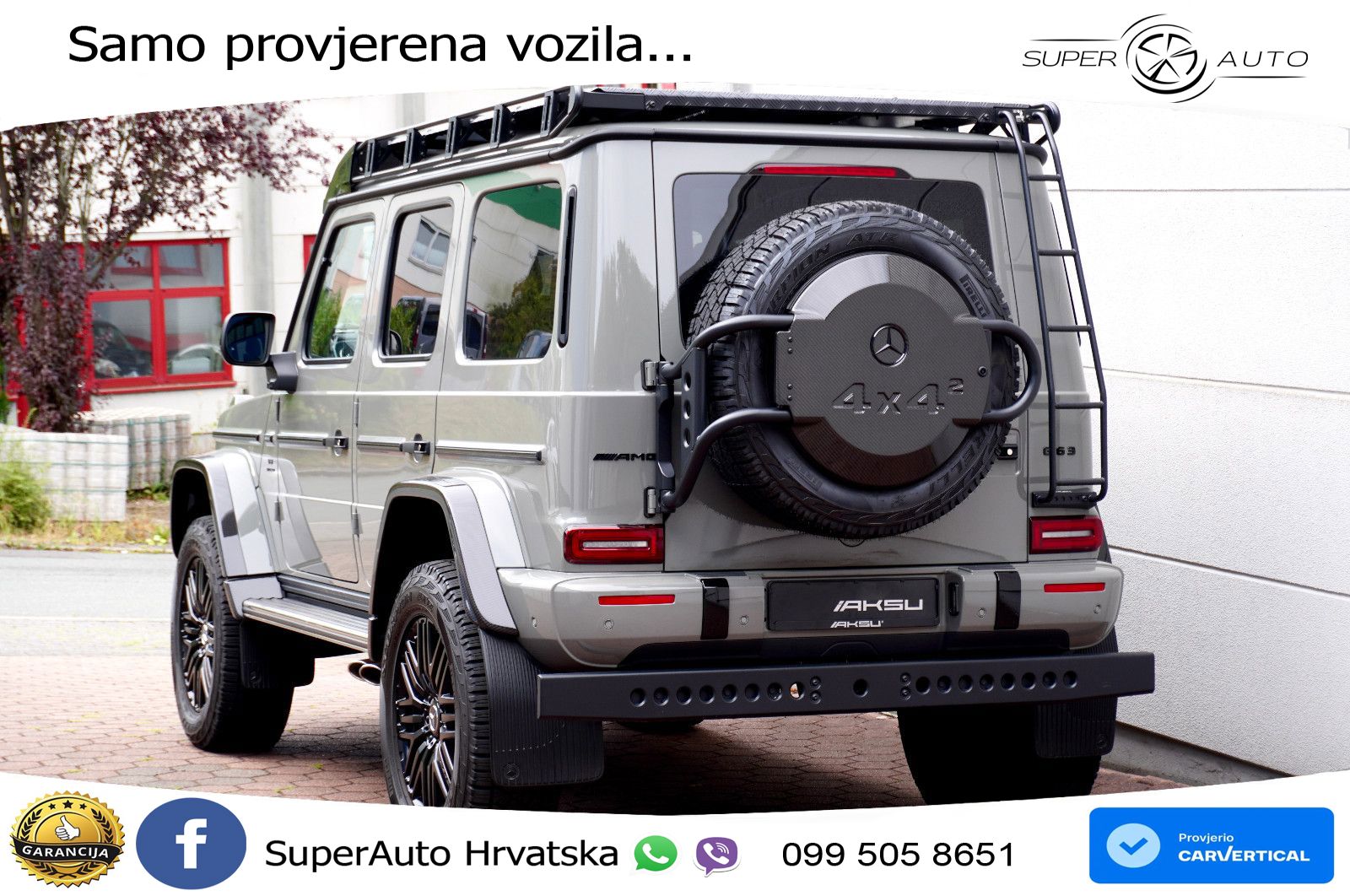 Mercedes AMG G 63 Long V8 (585 KS) 4MATIC 9G-TRONIC AMG SPEEDSHIFT PLUS Manufaktur ZRAČNI+ACC+GR SJED+360+PANO