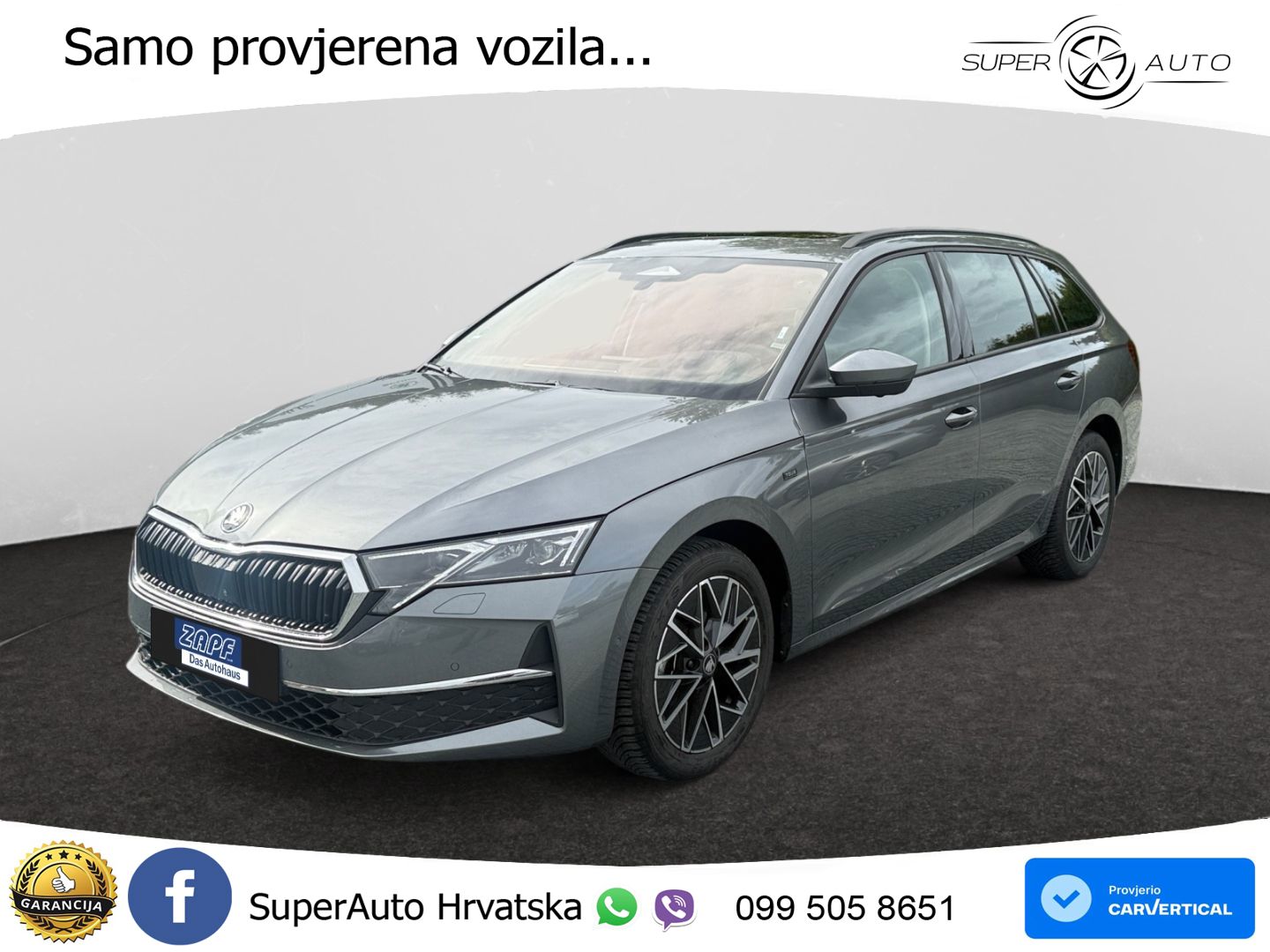 Škoda Octavia Combi 2.0 TDI (150 KS) DSG MATRIX+GR SJED+KAM