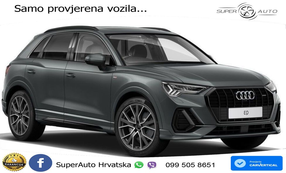 Audi Q3 40 TFSI (190 KS) quattro S tronic S line MATRIX+GR SJED+KAM