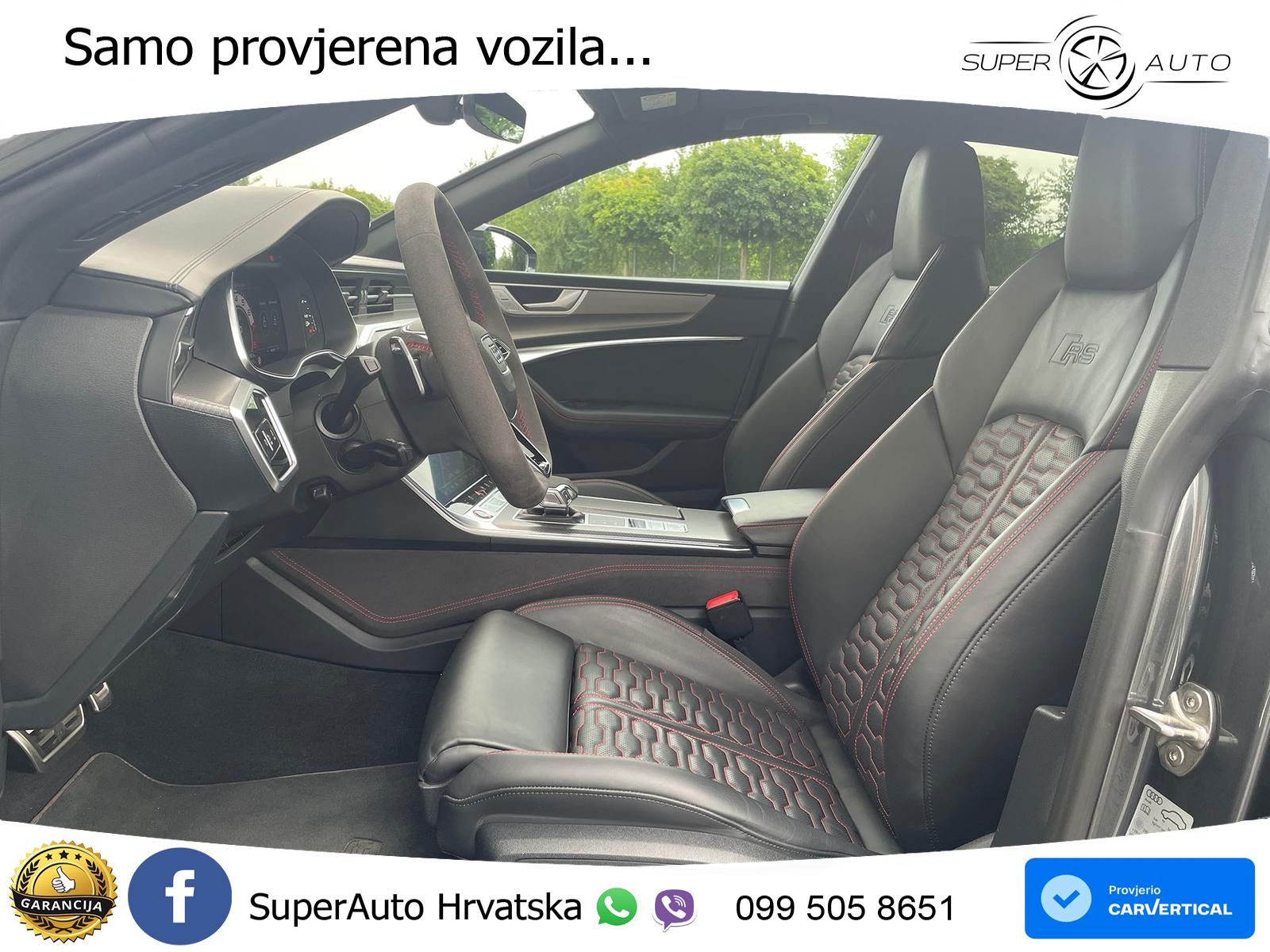 Audi RS7 4.0 TFSI V8 performance (630 KS) quattro tiptronic LED+GR SJED+ACC