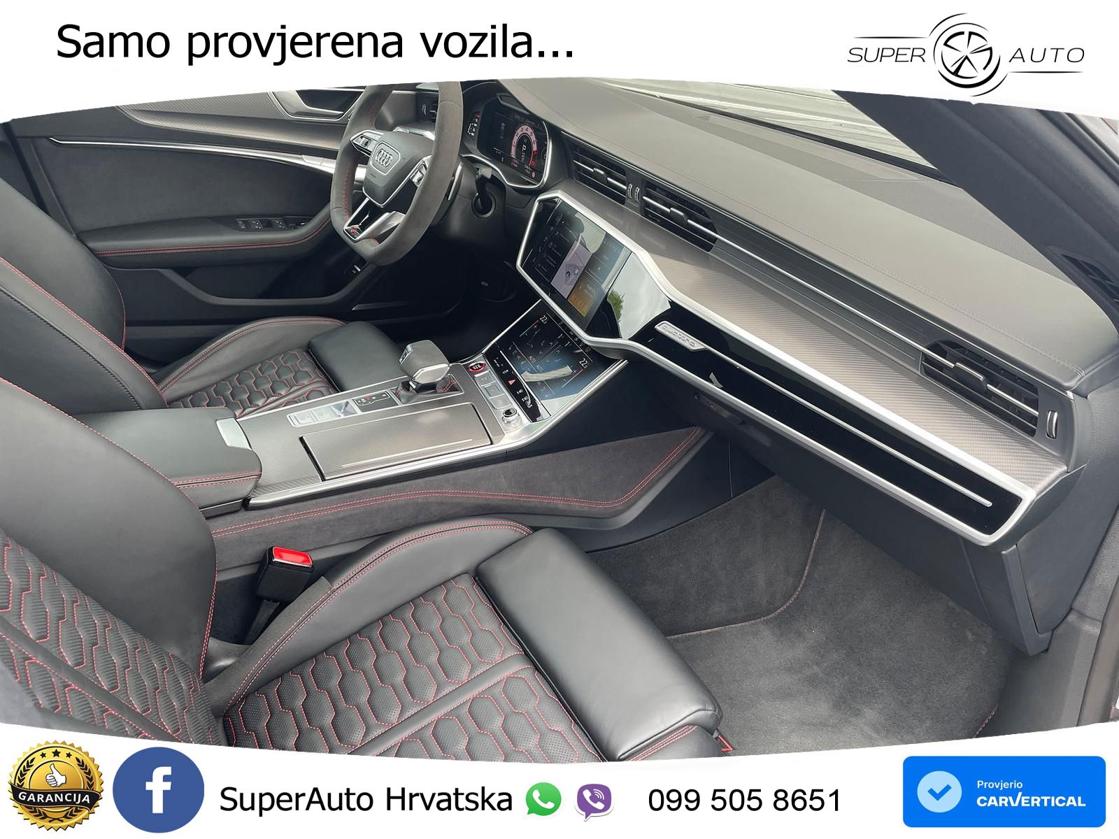 Audi RS7 4.0 TFSI V8 performance (630 KS) quattro tiptronic LED+GR SJED+ACC