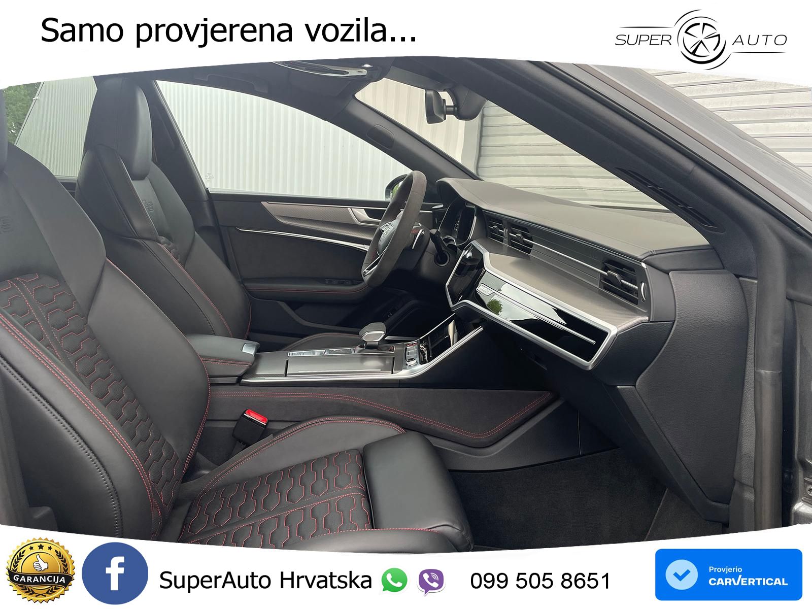 Audi RS7 4.0 TFSI V8 performance (630 KS) quattro tiptronic LED+GR SJED+ACC