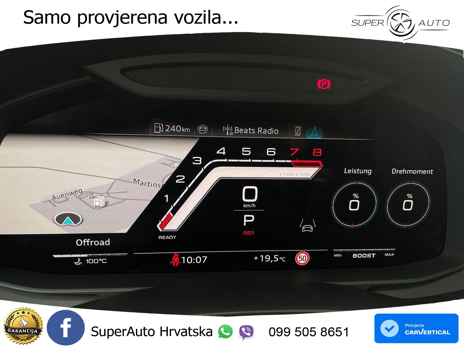 Audi RS7 4.0 TFSI V8 performance (630 KS) quattro tiptronic LED+GR SJED+ACC