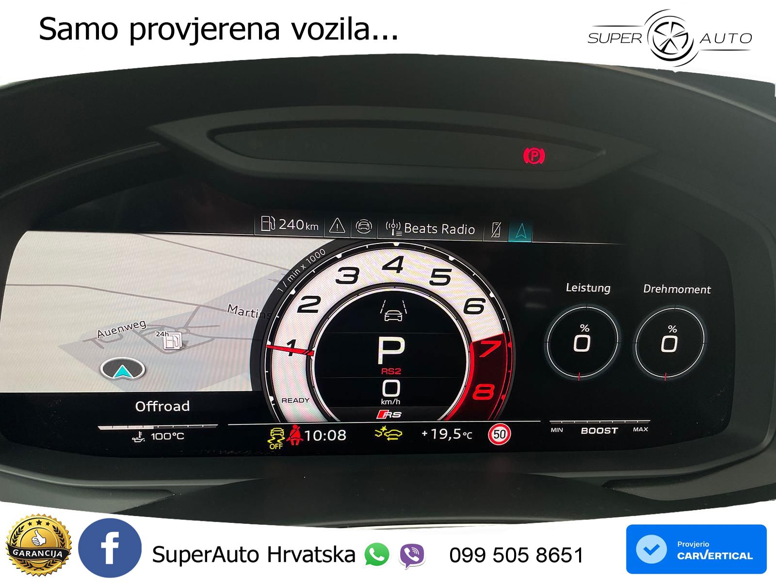 Audi RS7 4.0 TFSI V8 performance (630 KS) quattro tiptronic LED+GR SJED+ACC