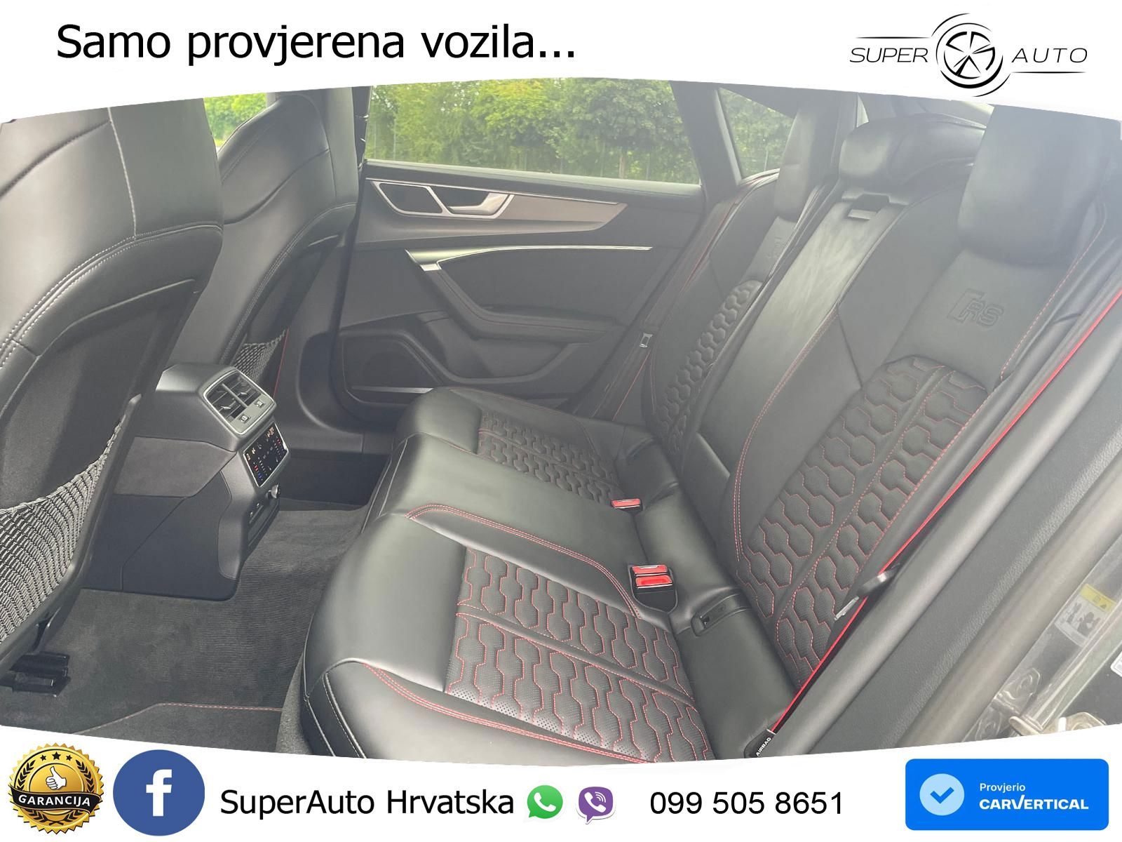 Audi RS7 4.0 TFSI V8 performance (630 KS) quattro tiptronic LED+GR SJED+ACC