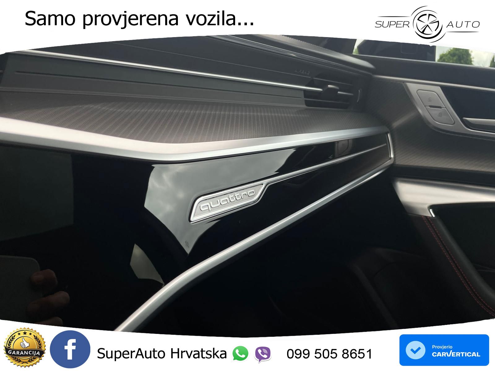 Audi RS7 4.0 TFSI V8 performance (630 KS) quattro tiptronic LED+GR SJED+ACC