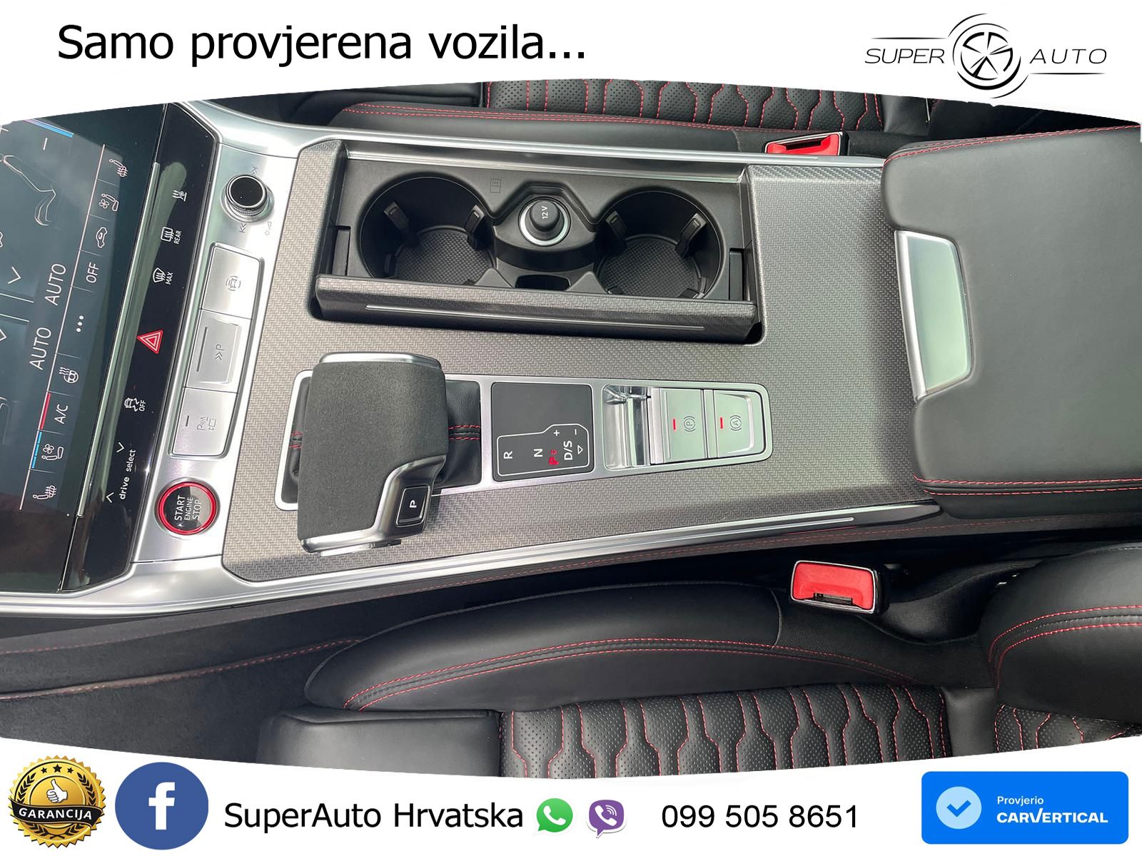 Audi RS7 4.0 TFSI V8 performance (630 KS) quattro tiptronic LED+GR SJED+ACC
