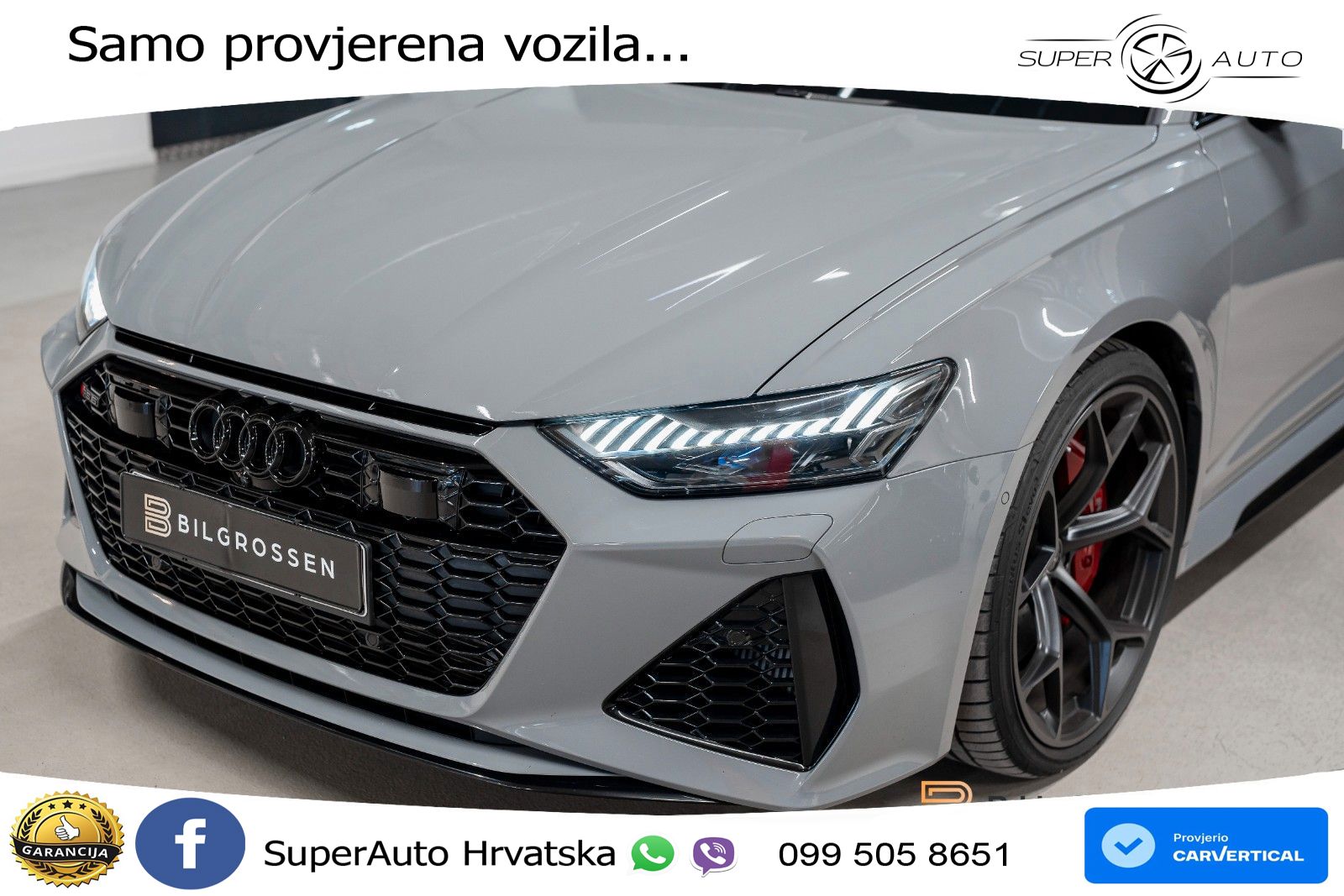 Audi RS6 Avant 4.0 TFSI V8 performance (630 KS)  quattro tiptronic LED+GR SJED+ACC