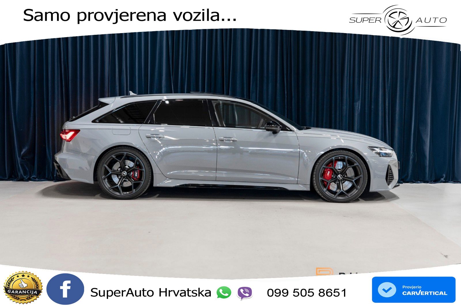 Audi RS6 Avant 4.0 TFSI V8 performance (630 KS)  quattro tiptronic LED+GR SJED+ACC