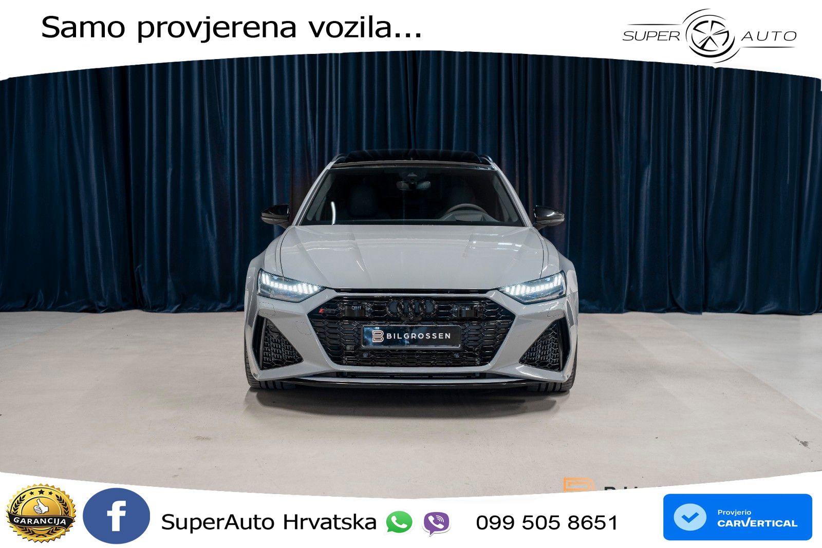 Audi RS6 Avant 4.0 TFSI V8 performance (630 KS)  quattro tiptronic LED+GR SJED+ACC