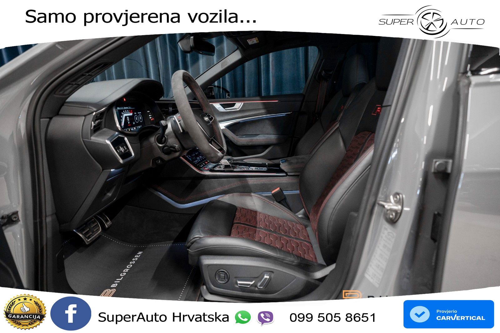 Audi RS6 Avant 4.0 TFSI V8 performance (630 KS)  quattro tiptronic LED+GR SJED+ACC