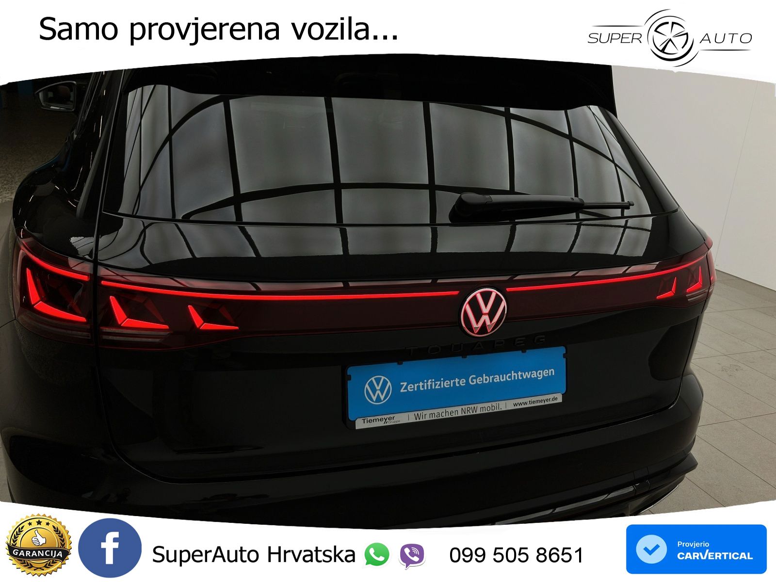 Volkswagen Touareg 3.0 V6 TDI (286 KS) 4MOTION Tiptronic ZRAČNI+ACC+GR SJED+KAM+PANO