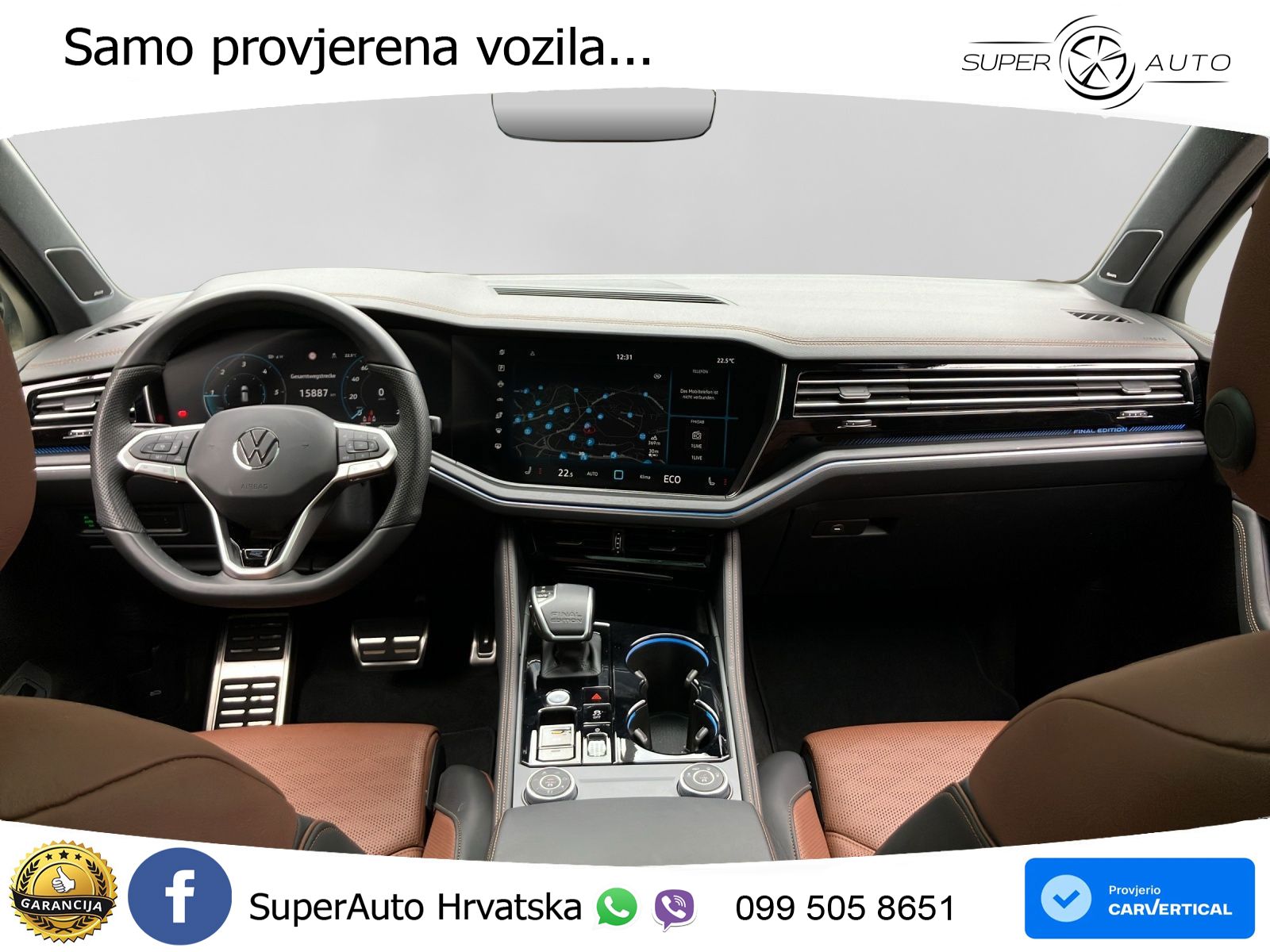 Volkswagen Touareg 3.0 V6 TDI (286 KS) 4MOTION Tiptronic ZRAČNI+ACC+GR SJED+KAM+PANO