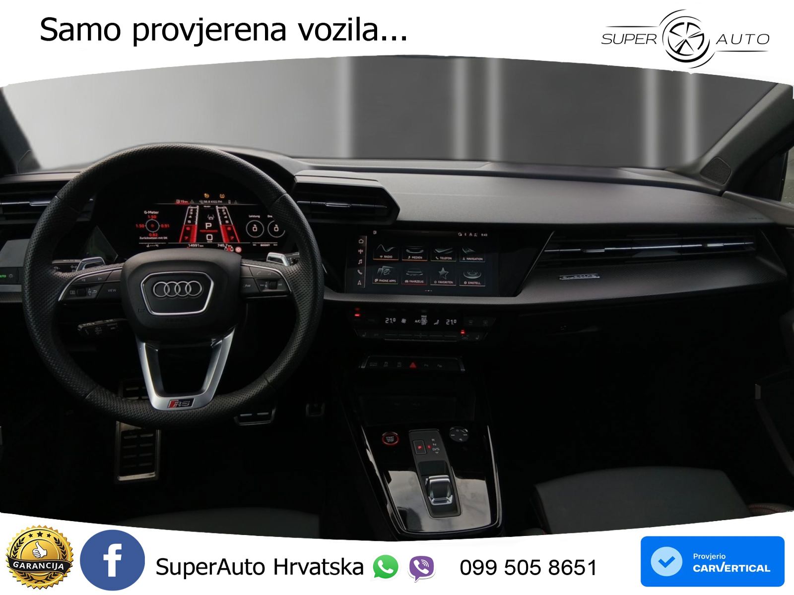 Audi RS3 Sedan 2.5 TFSI (400 KS) quattro S tronic MATRIX+GR SJED+KAM