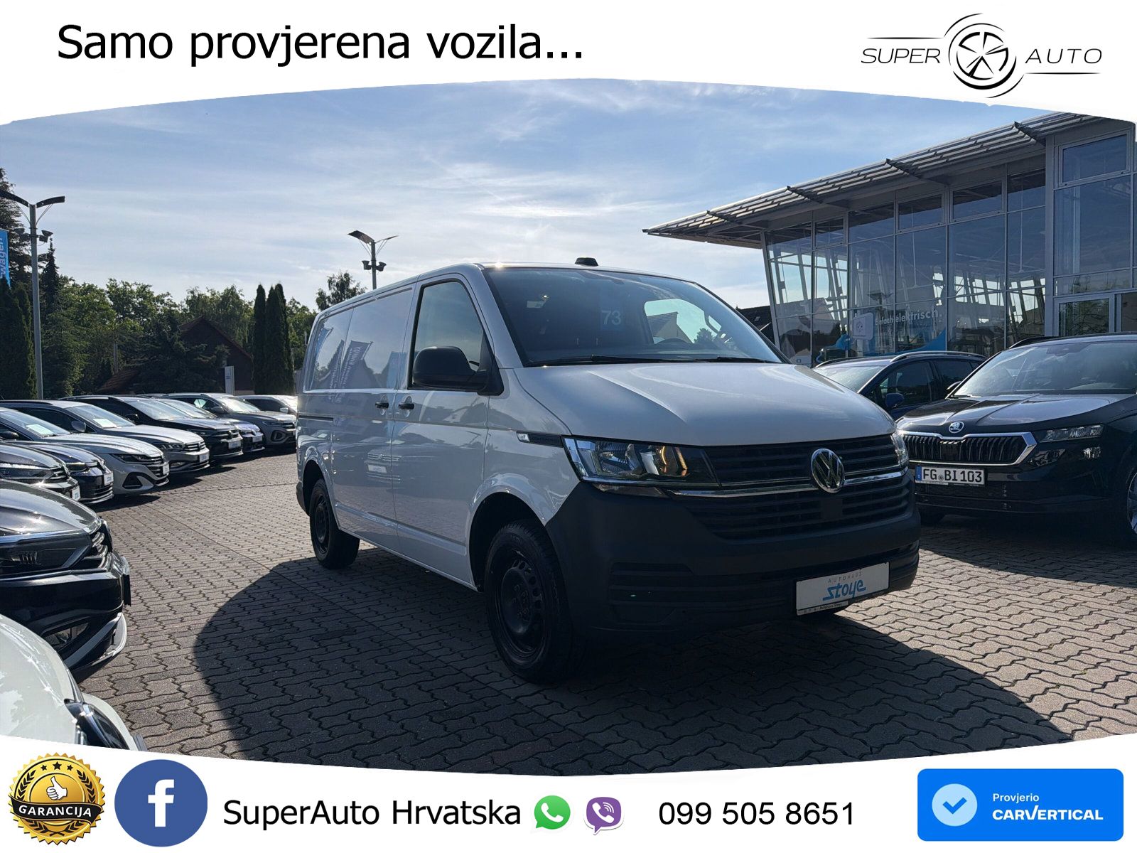 Volkswagen T6.1 Transporter Kasten Klima PDC h 110 KS