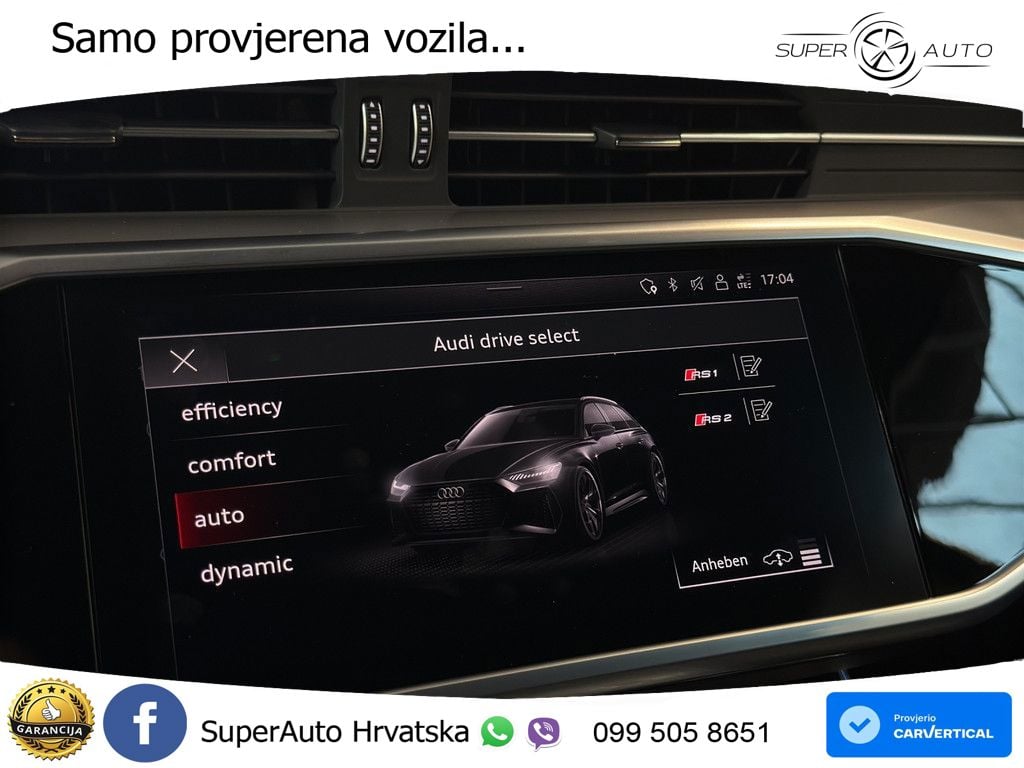 Audi RS6 Avant 4.0 TFSI V8 performance (630 KS)  quattro tiptronic ZRAČNI+ACC+GR SJED+KAM