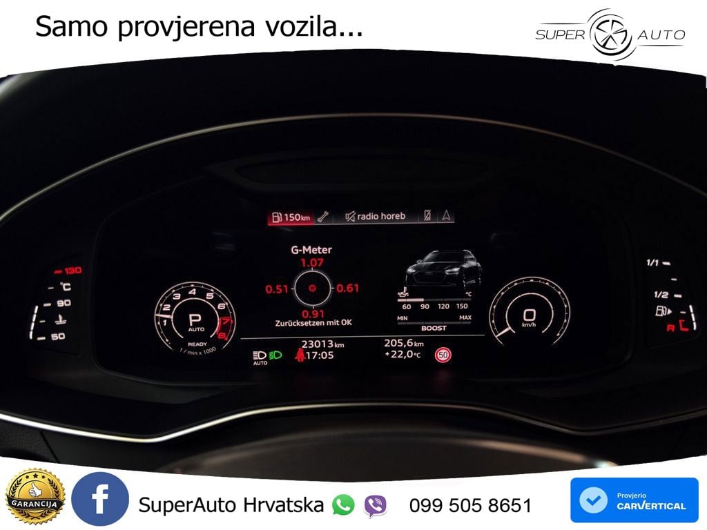 Audi RS6 Avant 4.0 TFSI V8 performance (630 KS)  quattro tiptronic ZRAČNI+ACC+GR SJED+KAM