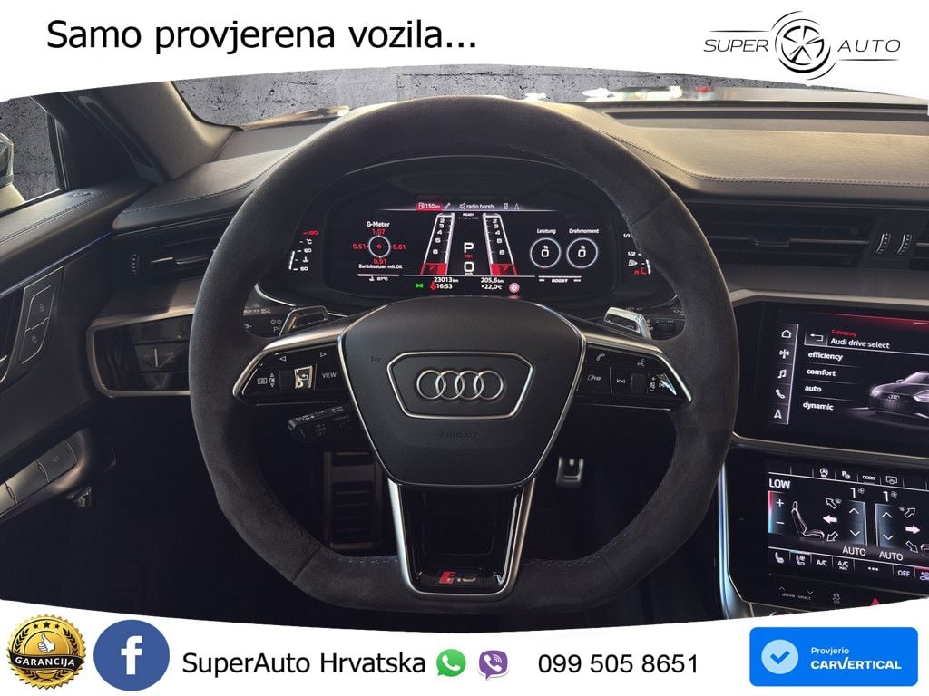 Audi RS6 Avant 4.0 TFSI V8 performance (630 KS)  quattro tiptronic ZRAČNI+ACC+GR SJED+KAM