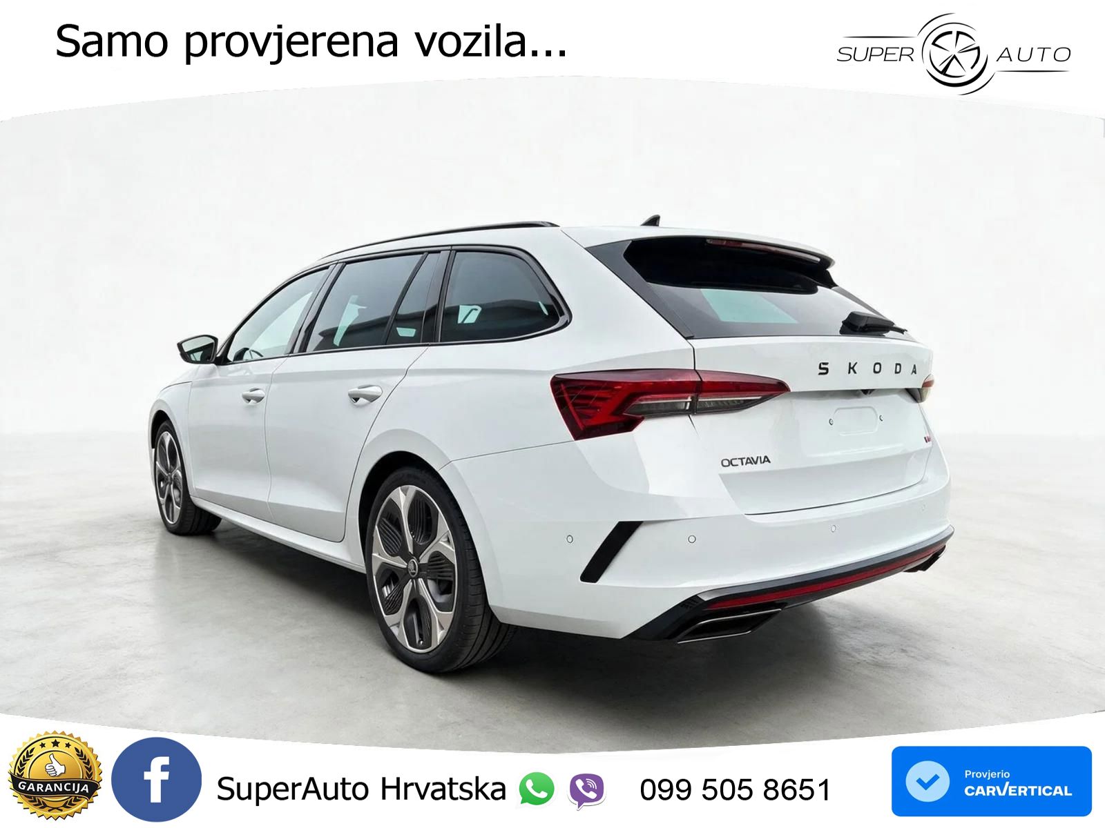 Škoda Octavia Combi RS 2.0 TSI (265 KS) DSG MATRIX+GR SJED+KAM