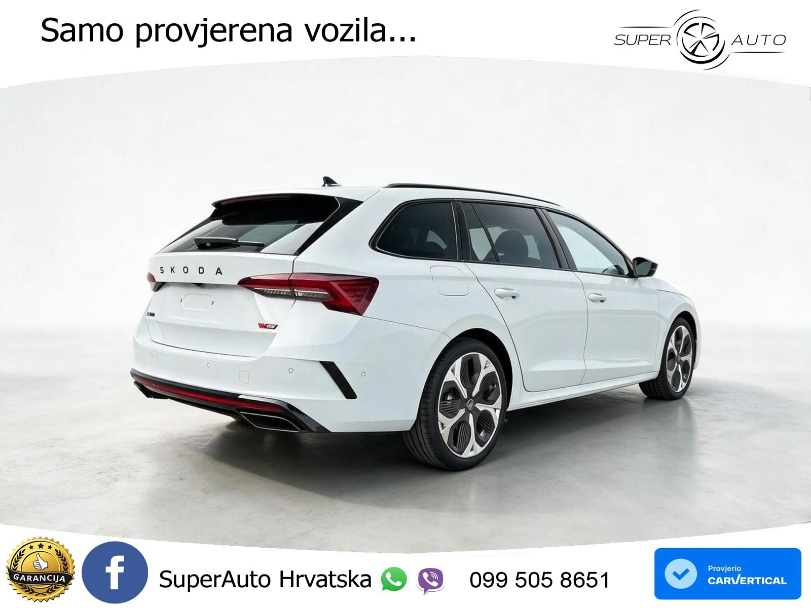 Škoda Octavia Combi RS 2.0 TSI (265 KS) DSG MATRIX+GR SJED+KAM