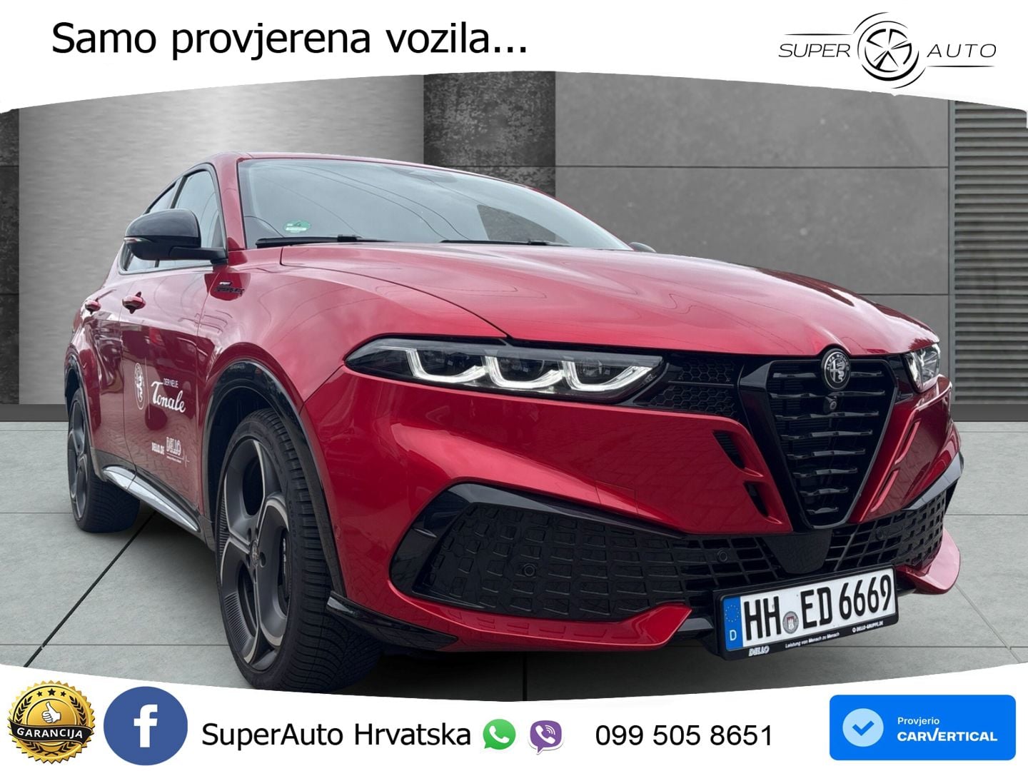 Alfa Romeo Tonale 1.5 VGT (174 KS) Hybrid TCT LED+GR SJED+ACC