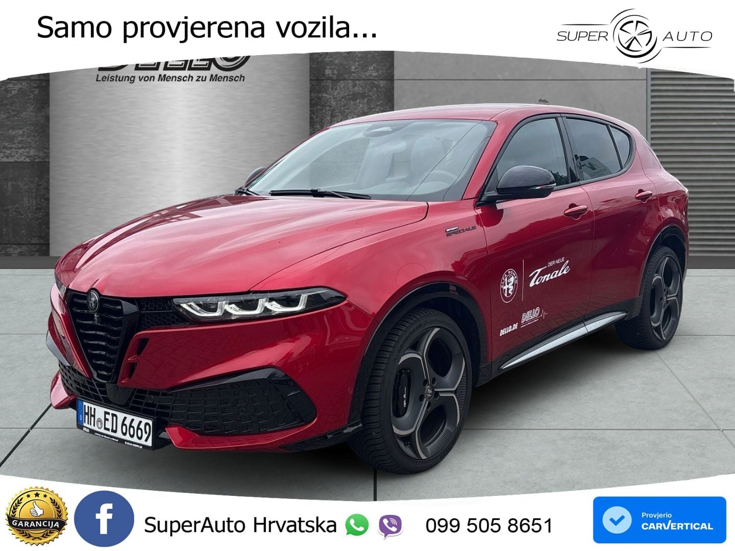 Alfa Romeo Tonale 1.5 VGT (174 KS) Hybrid TCT LED+GR SJED+ACC