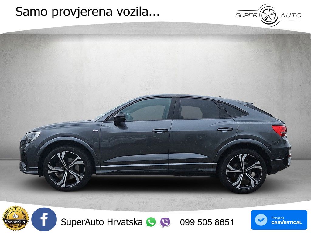 Audi Q3 II Sportback 45 TFSI (245 KS) quattro S tronic S line LED+GR SJED+ACC