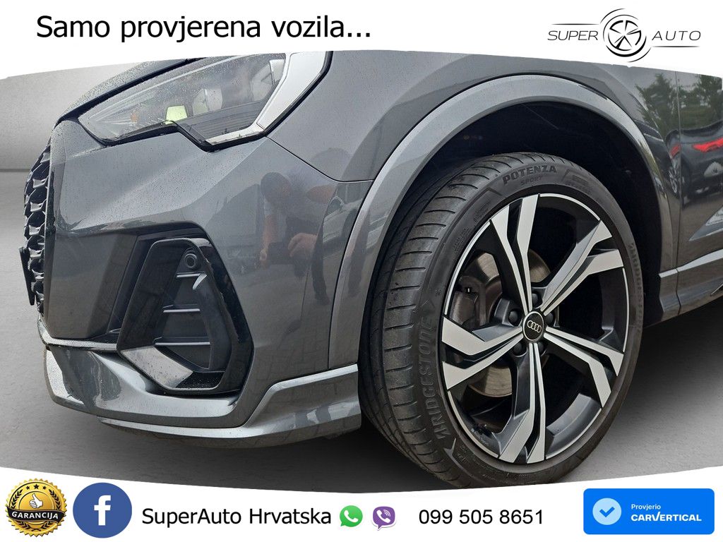 Audi Q3 II Sportback 45 TFSI (245 KS) quattro S tronic S line LED+GR SJED+ACC
