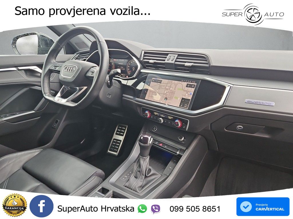Audi Q3 II Sportback 45 TFSI (245 KS) quattro S tronic S line LED+GR SJED+ACC