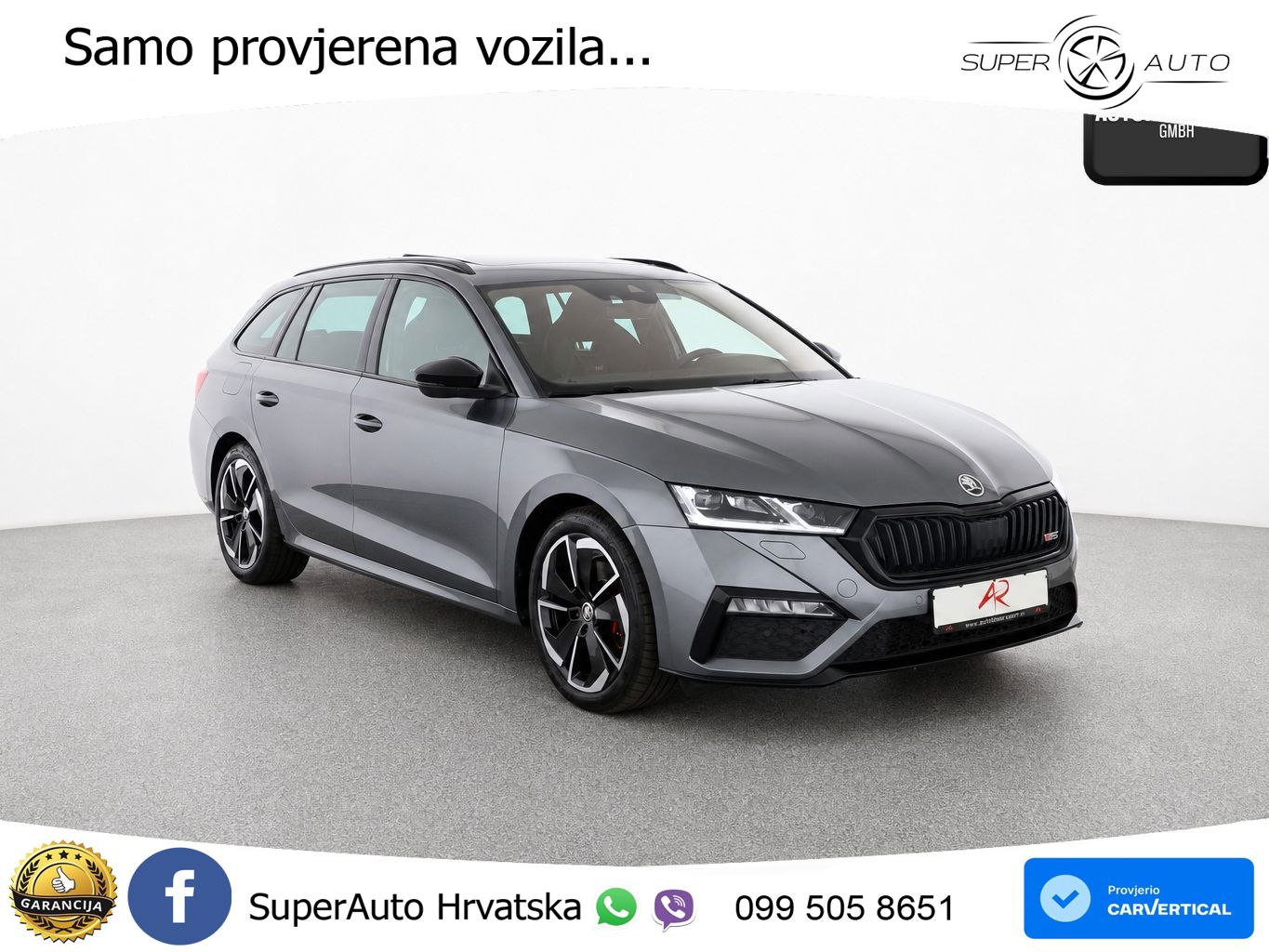 Škoda Octavia Combi RS 2.0 TDI (200 KS) 4x4 DSG LED+GR SJED+ACC