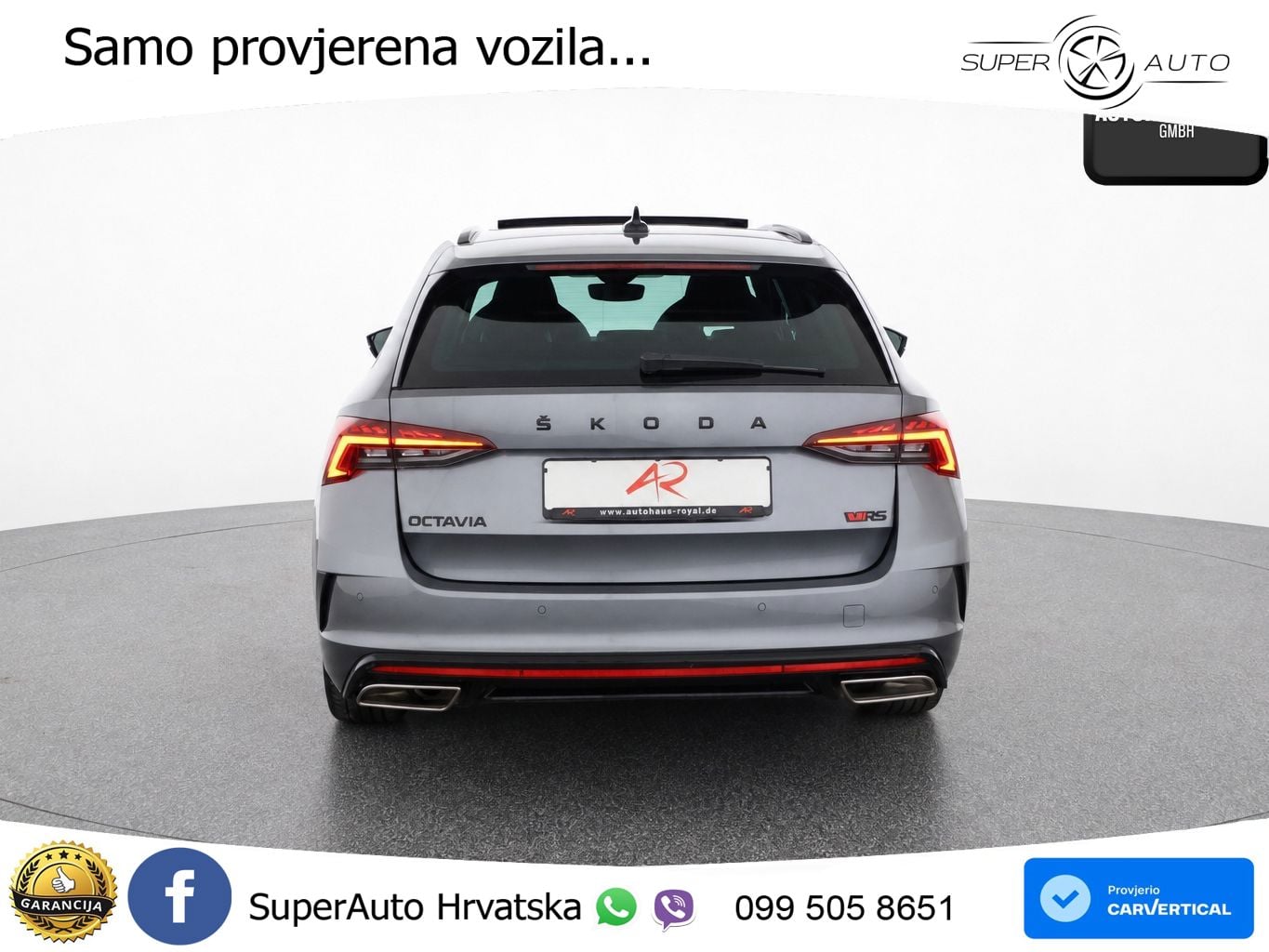 Škoda Octavia Combi RS 2.0 TDI (200 KS) 4x4 DSG LED+GR SJED+ACC