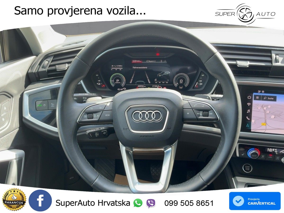 Audi Q3 45 TFSIe (245 KS) S tronic LED+GR SJED+ACC