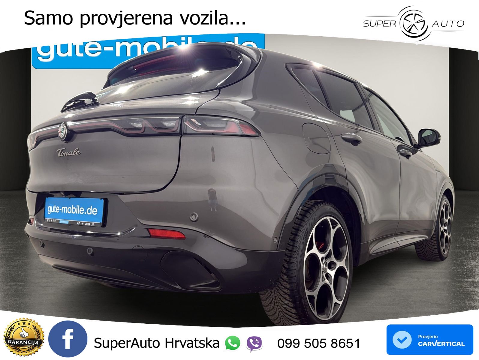 Alfa Romeo Tonale 1.5 VGT (160 KS) 48V-Hybrid TCT ACC+GR SJED+360+PANO