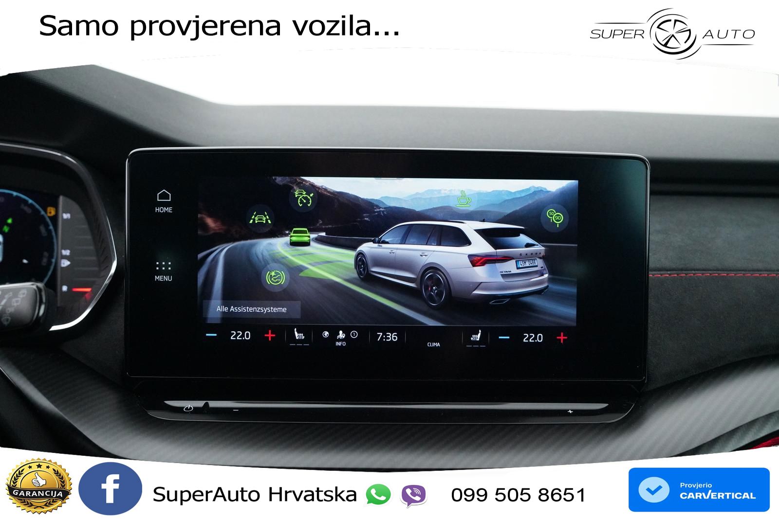 Škoda Octavia Combi RS 2.0 TSI (245 KS) DSG LED+GR SJED+ACC