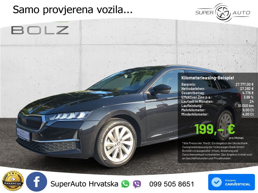 Škoda Octavia Combi 2.0 TDI (150 KS) DSG Selection LED+GR SJED+ACC