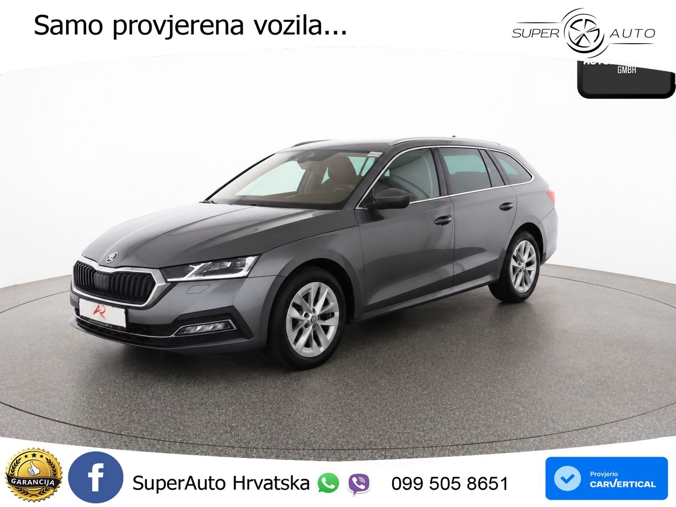 Škoda Octavia Combi 2.0 TDI (150 KS) DSG LED+GR SJED+ACC