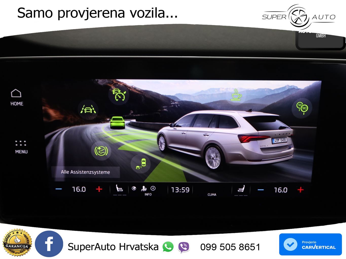 Škoda Octavia Combi 2.0 TDI (150 KS) DSG LED+GR SJED+ACC